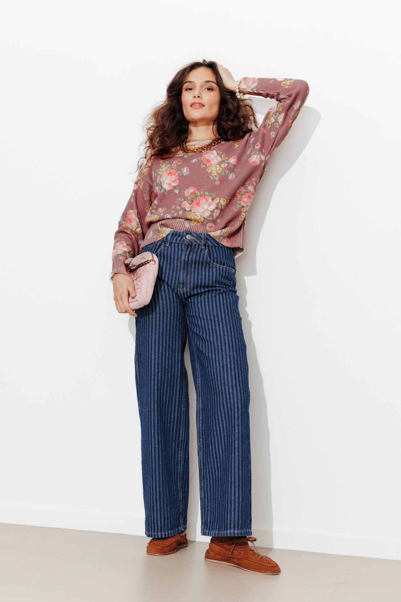 Maglia a stampa floreale