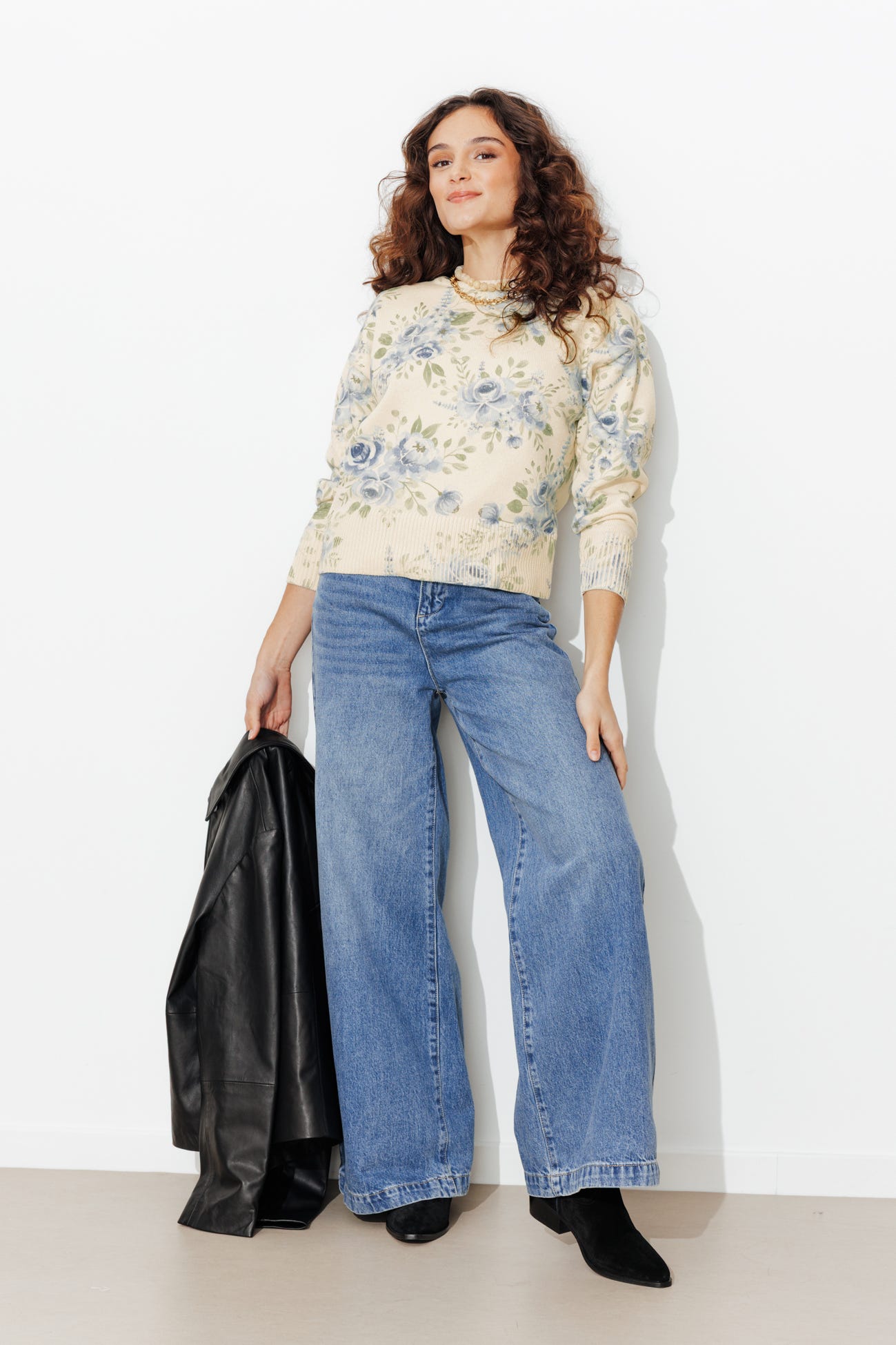 Maglia a stampa floreale