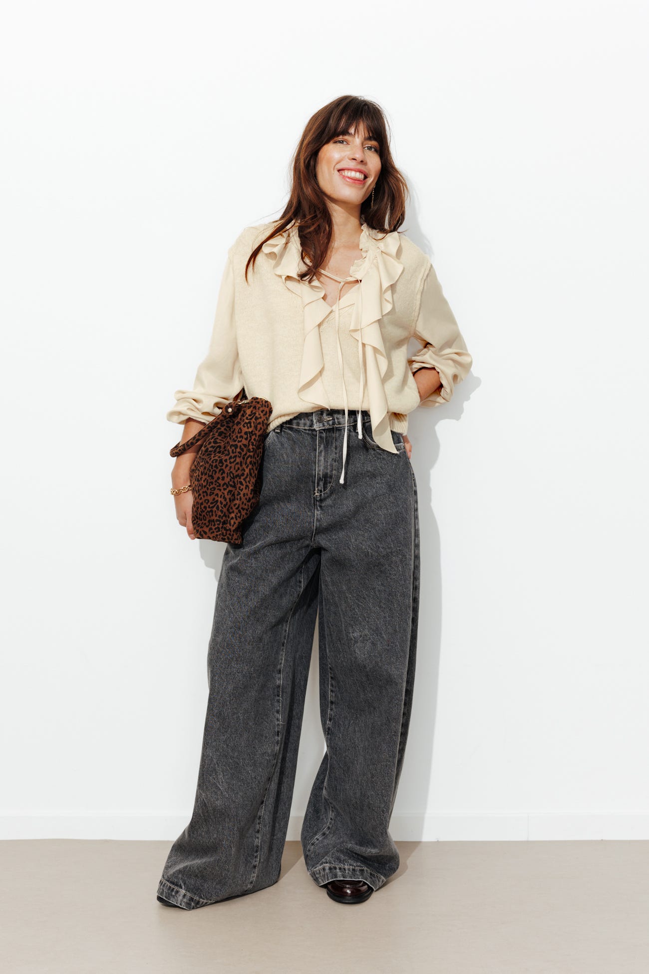 Pull effet 2 en 1 Femme