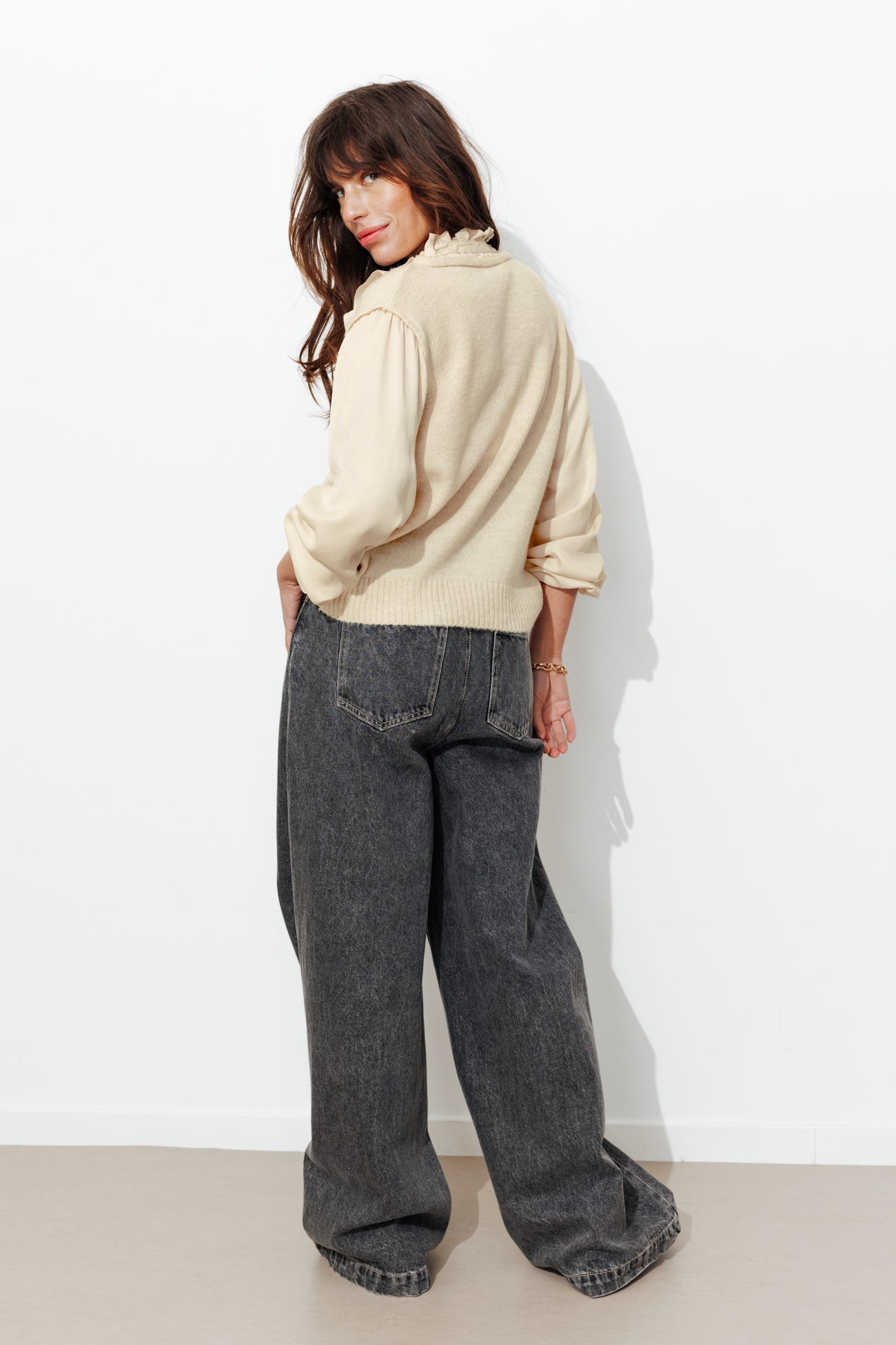 Pull effet 2 en 1 Femme