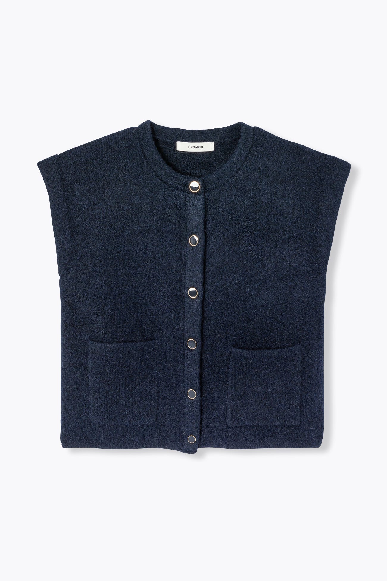 Cardigan corto smanicato