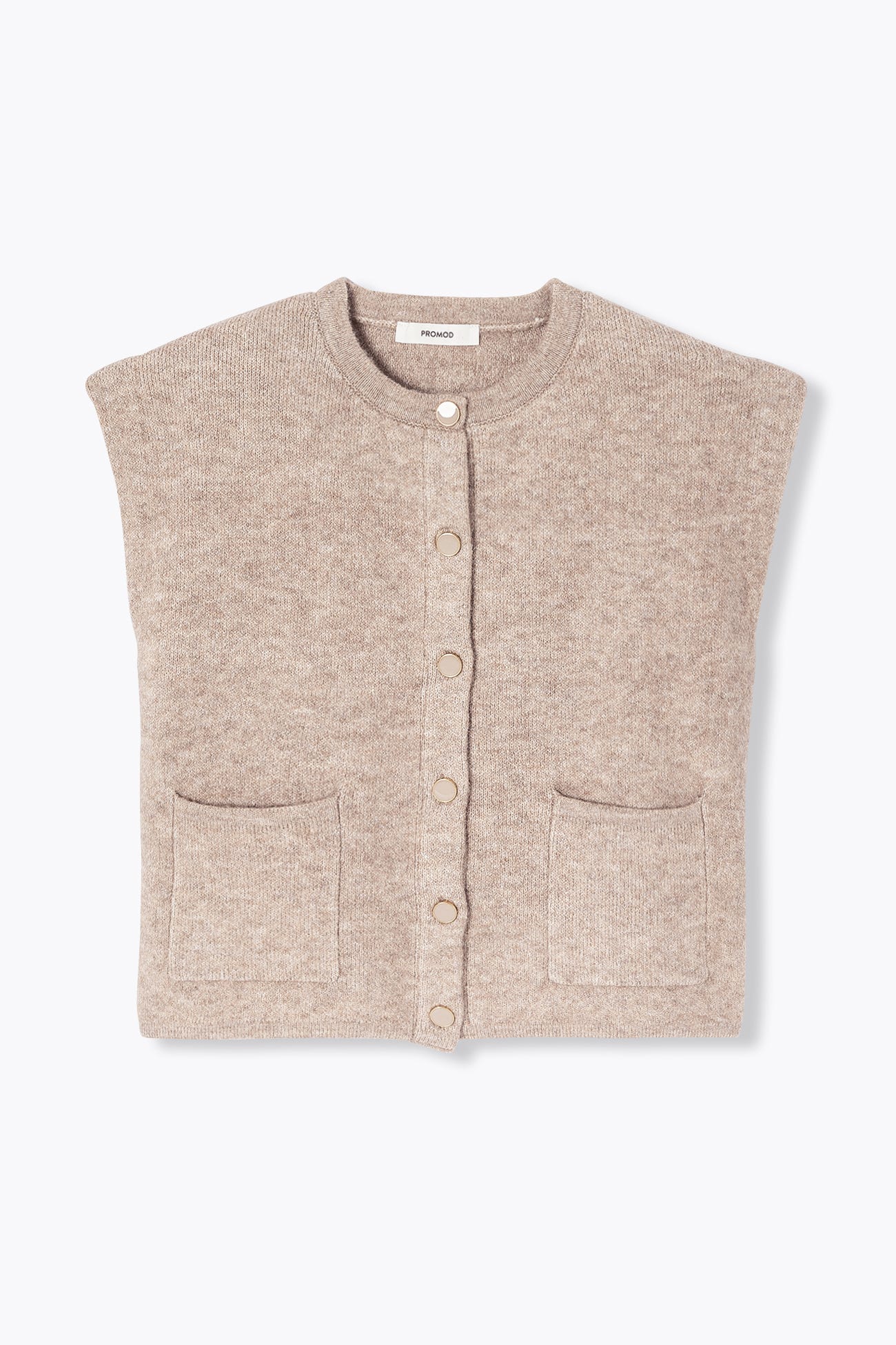 Cardigan corto smanicato