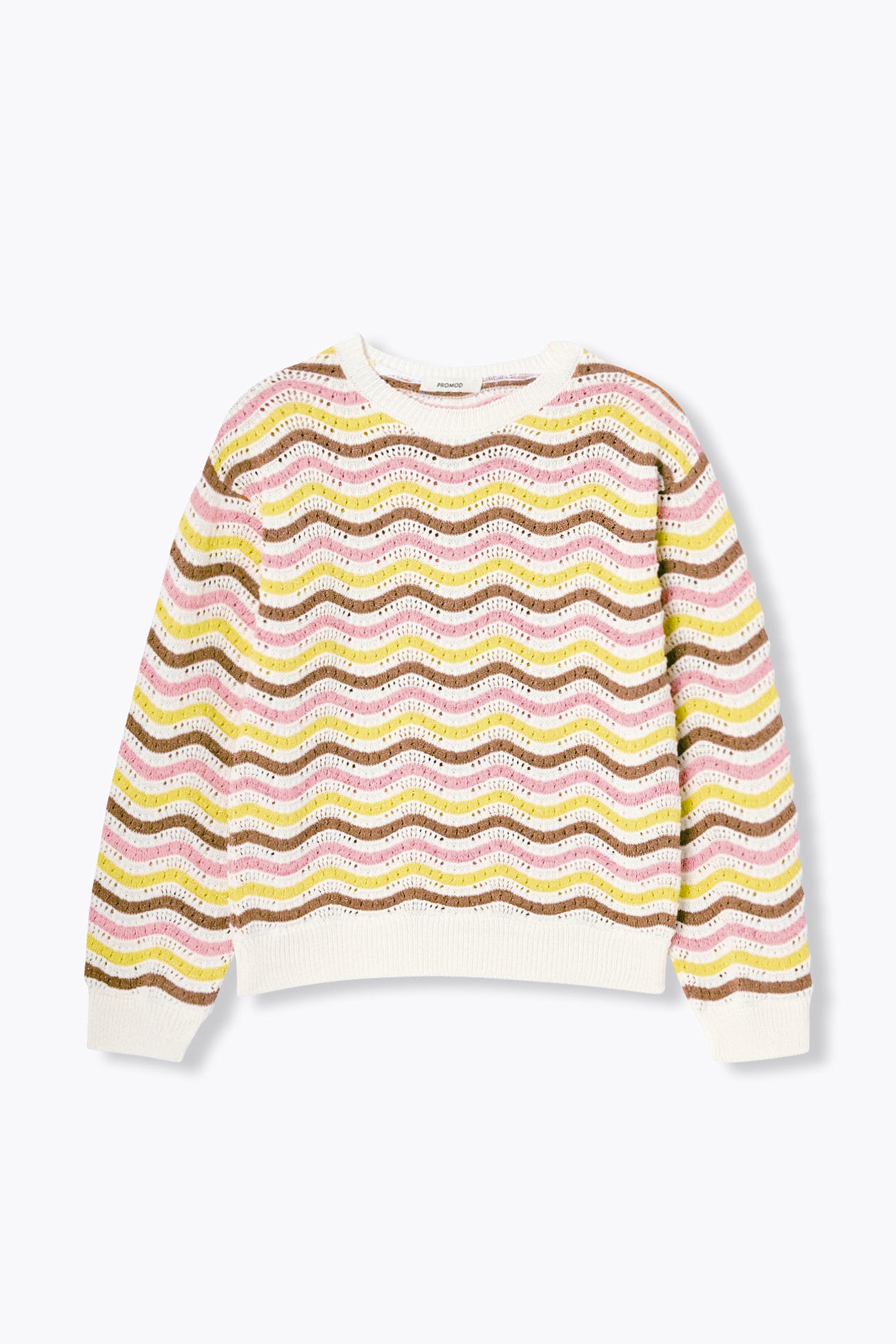Pull rayé irisé Femme