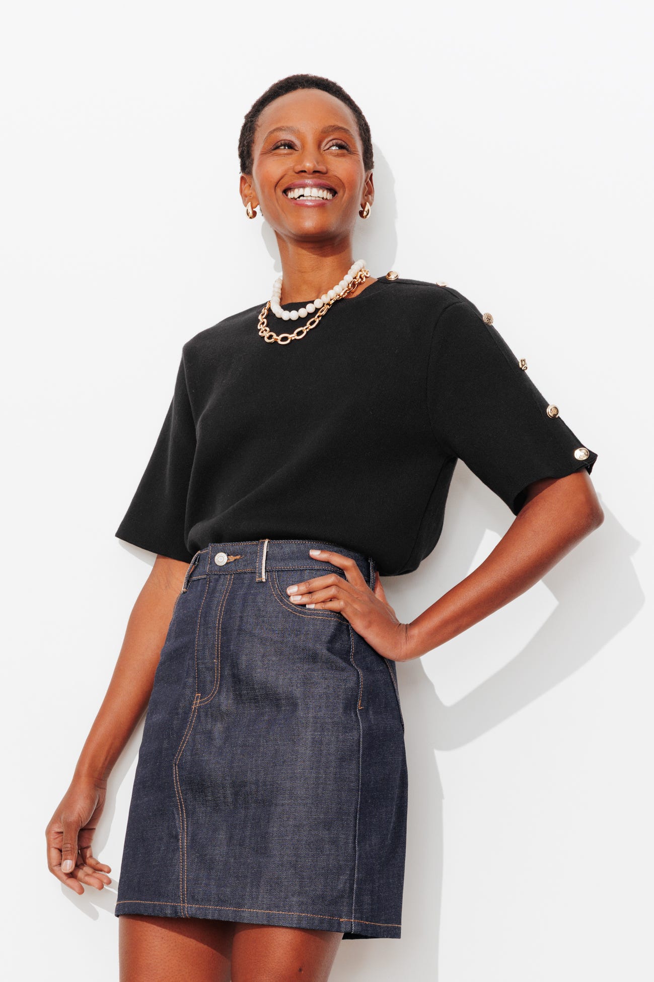 Pull manches courtes Femme