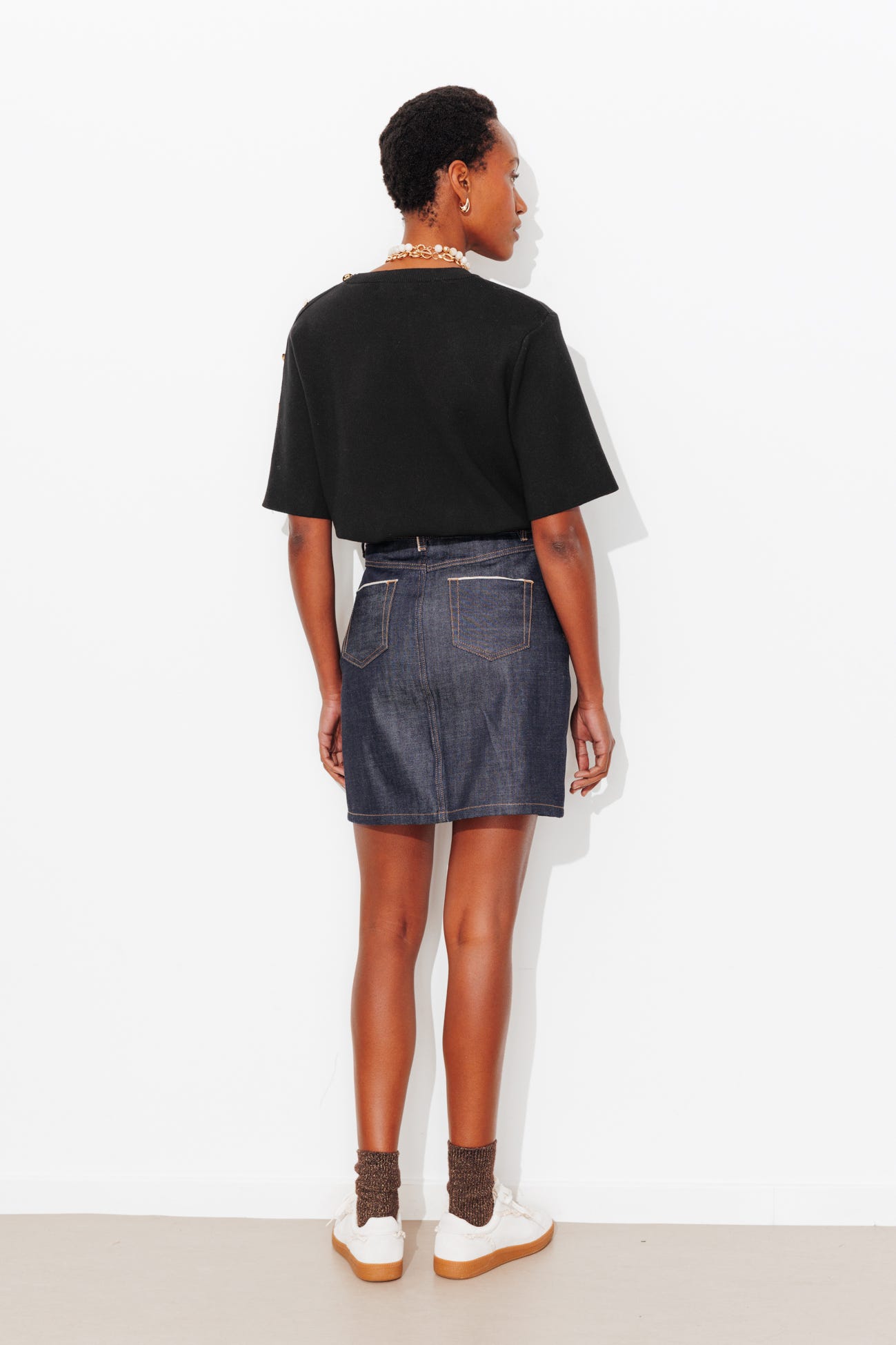 Pull manches courtes Femme