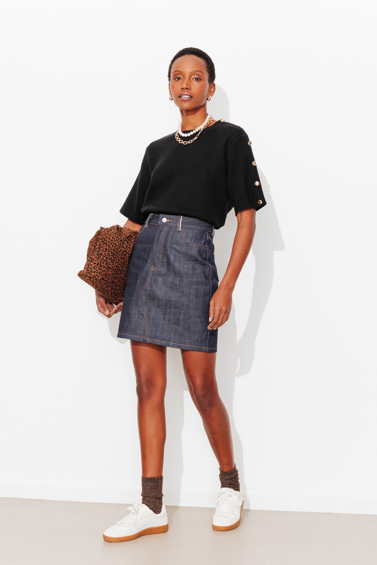 Pull manches courtes Femme