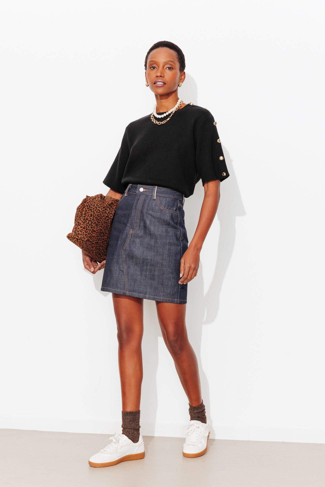 Pull manches courtes Femme