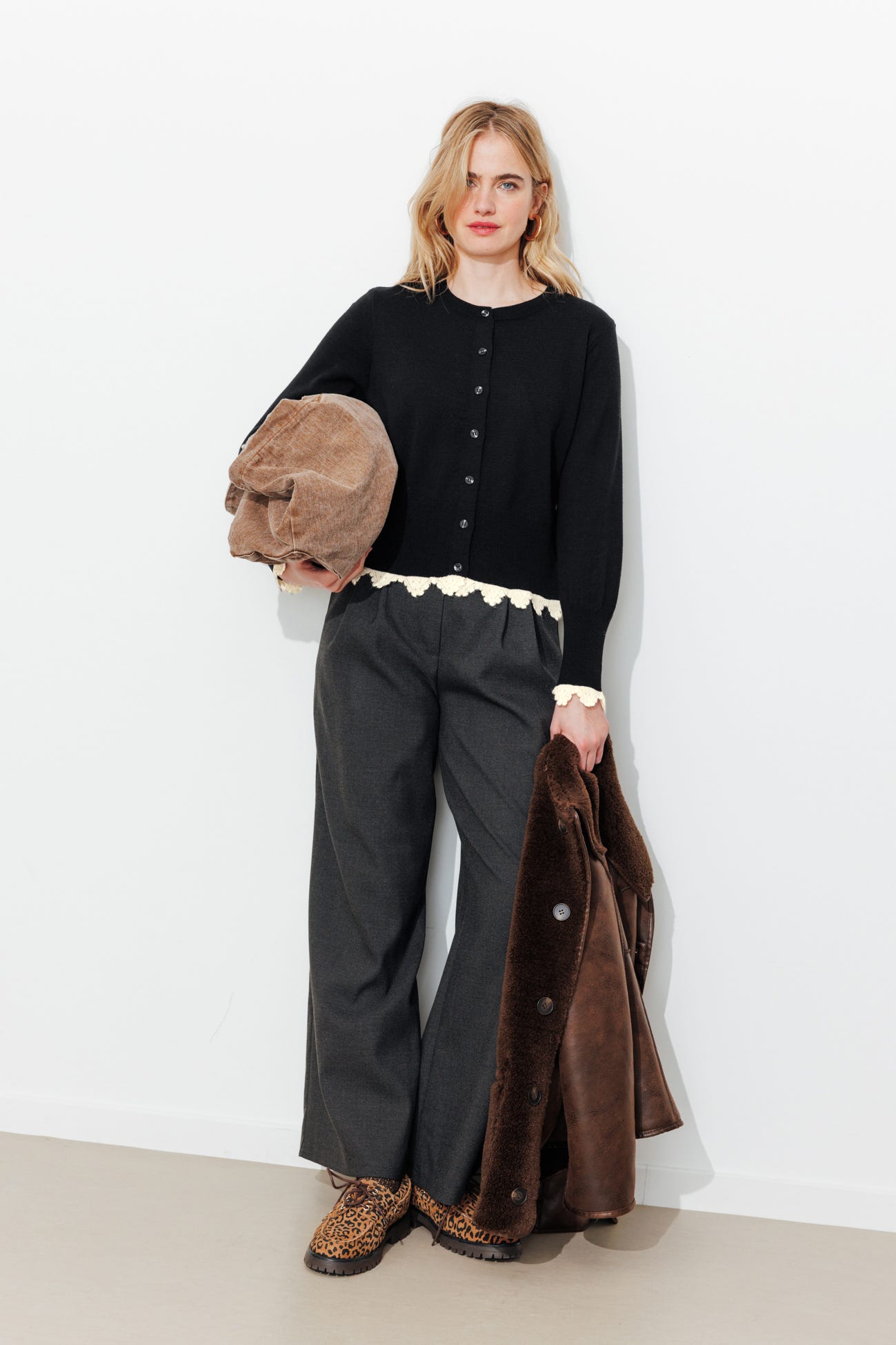 Cardigan court Femme