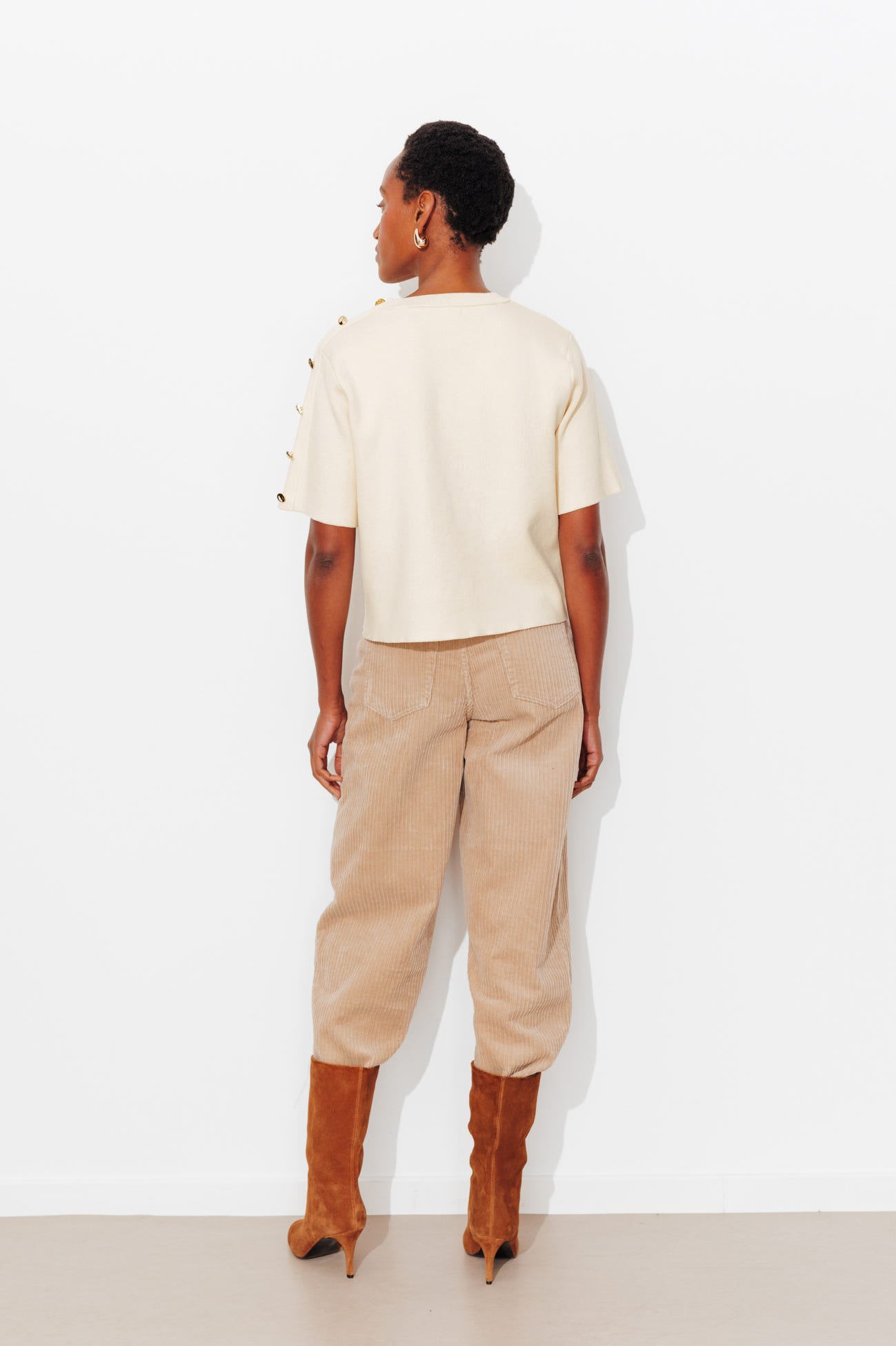 Pull manches courtes Femme