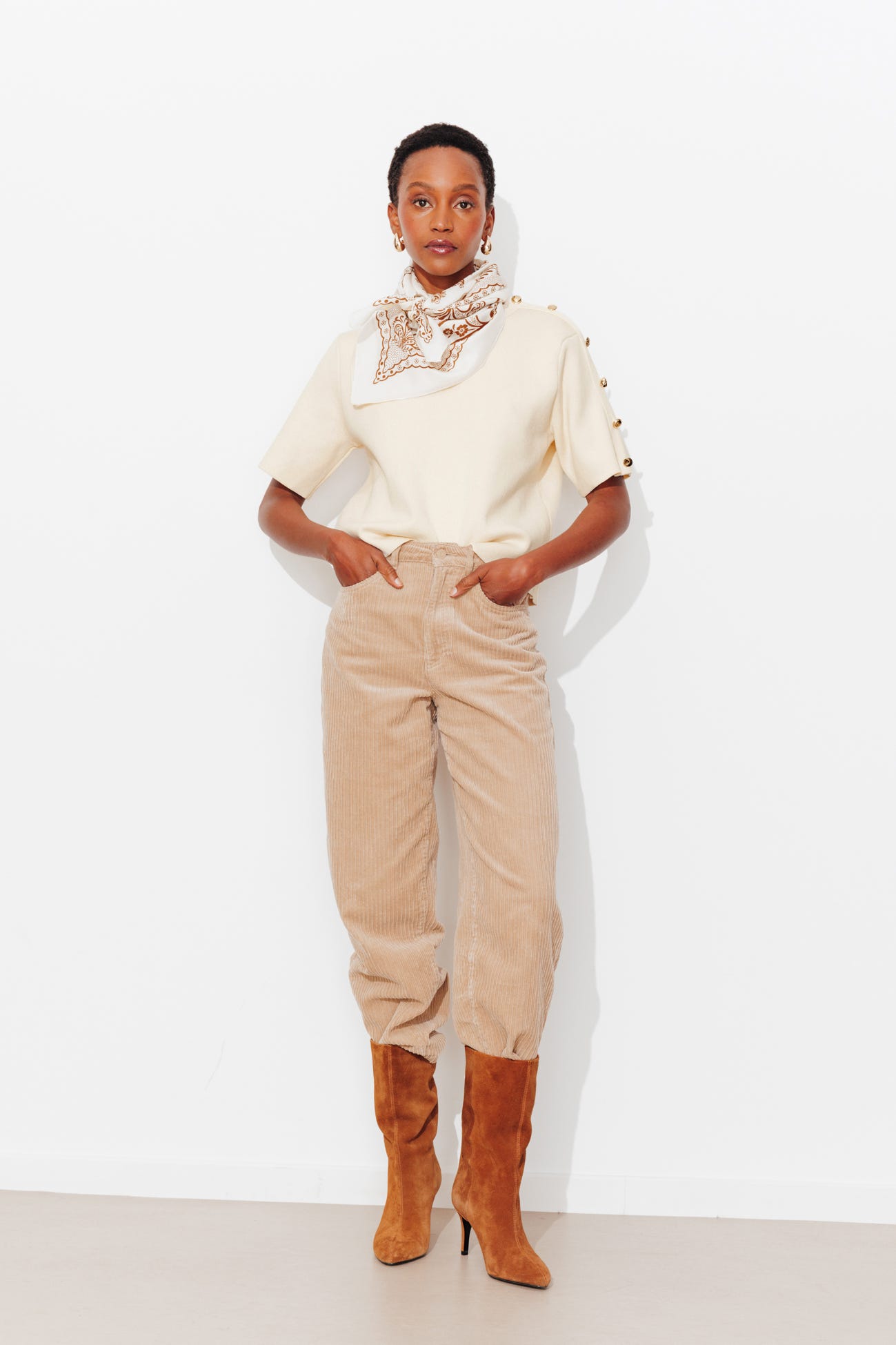 Pull manches courtes Femme