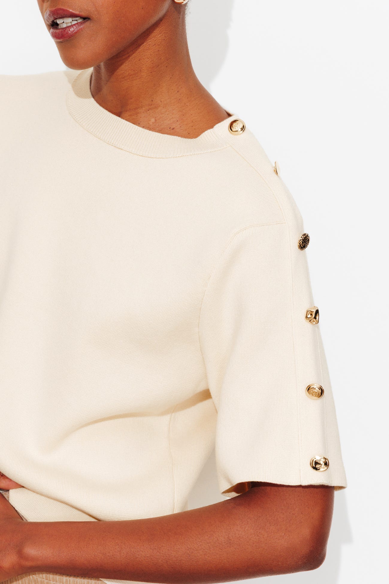 Pull manches courtes Femme