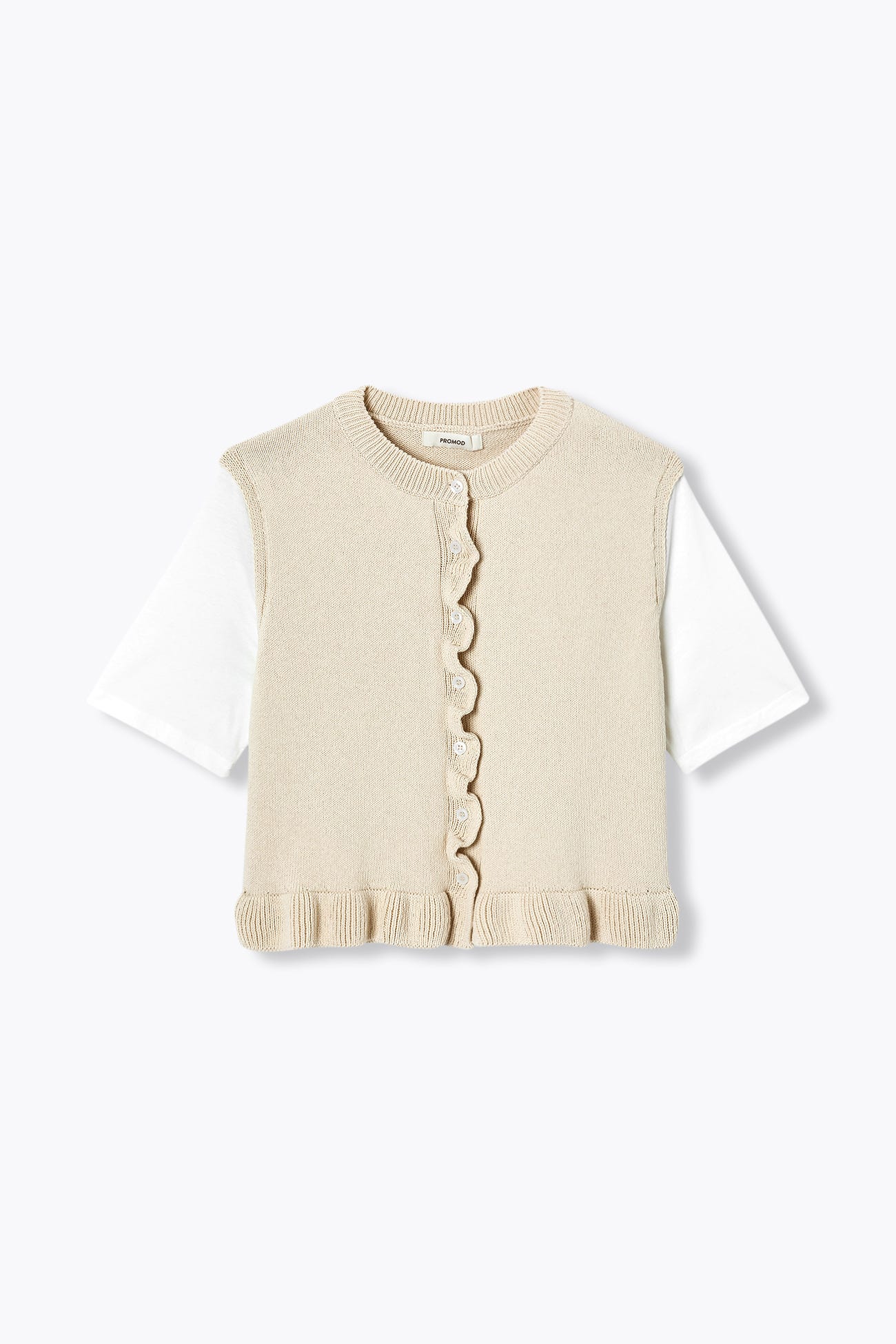 Pull à effet superposé Femme