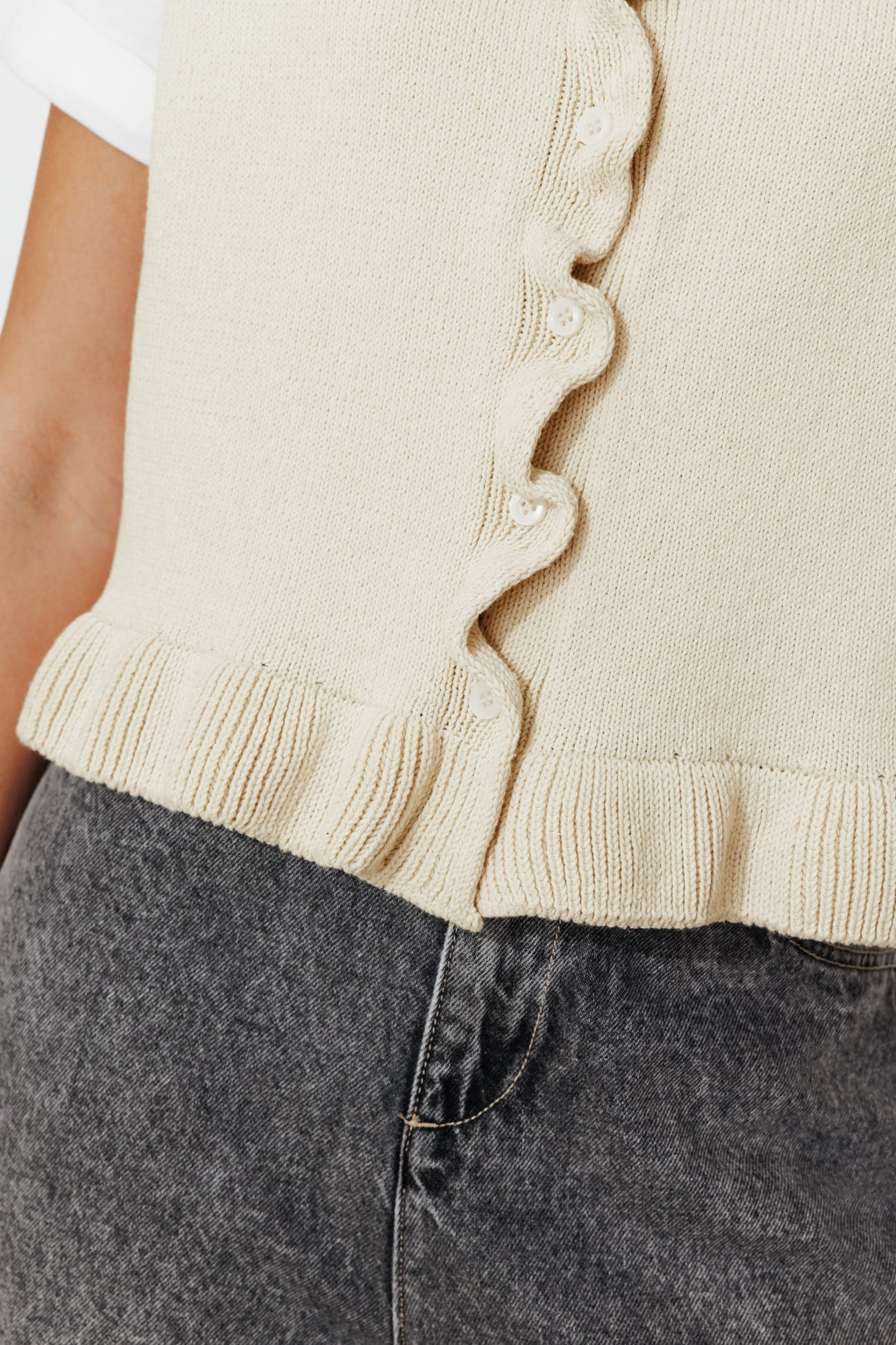 Pull à effet superposé Femme