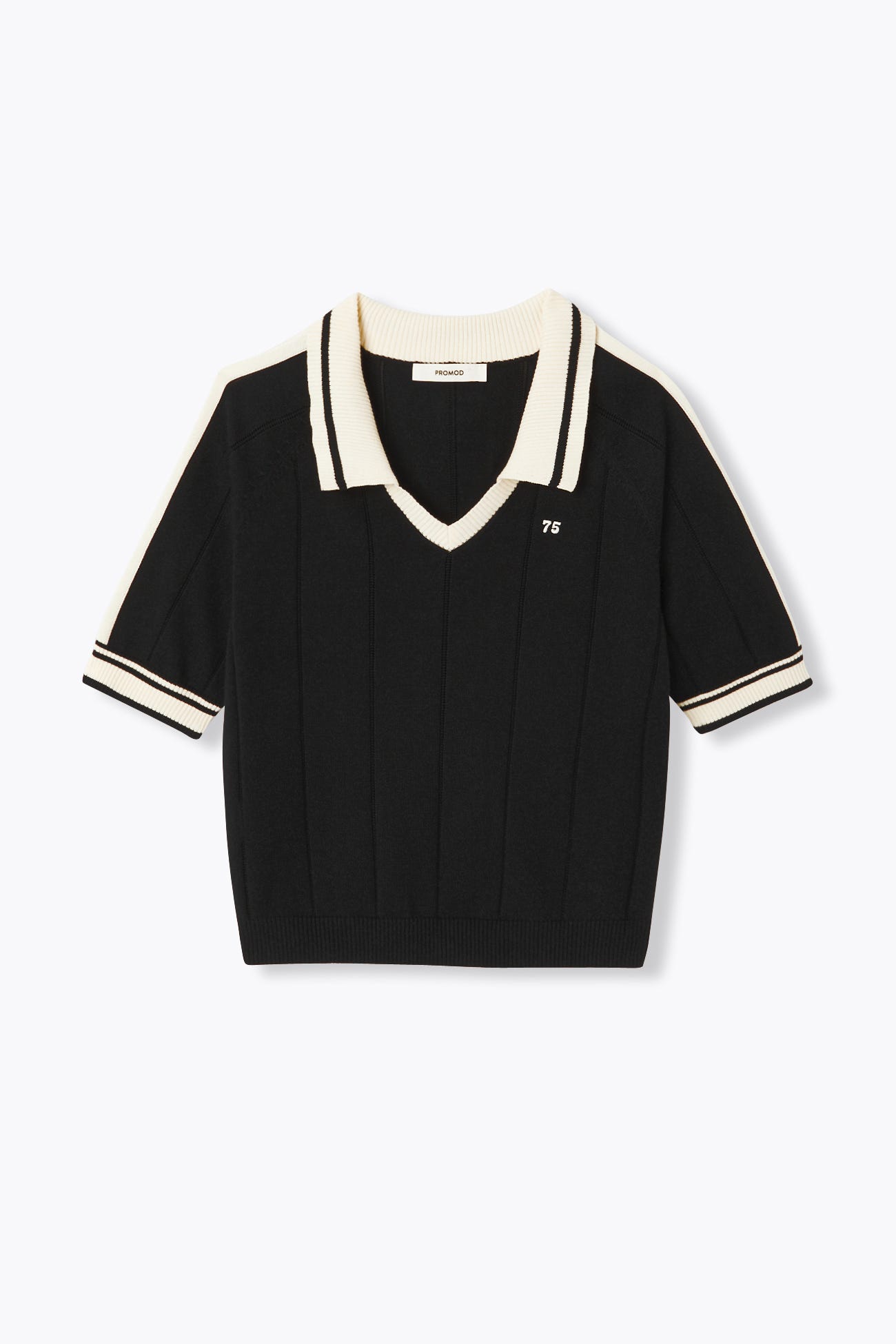 Pull col polo Femme