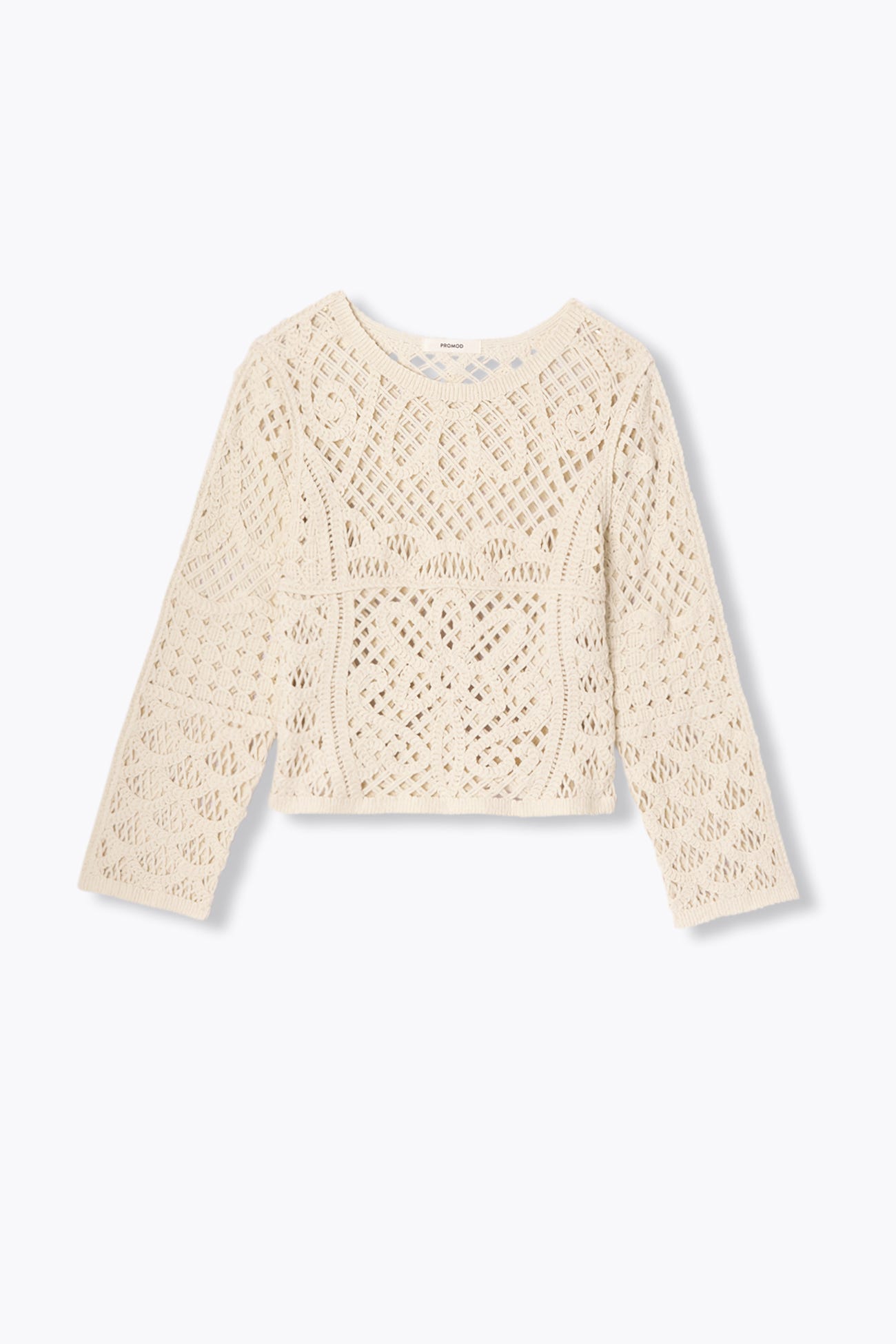 Pull court en crochet Femme