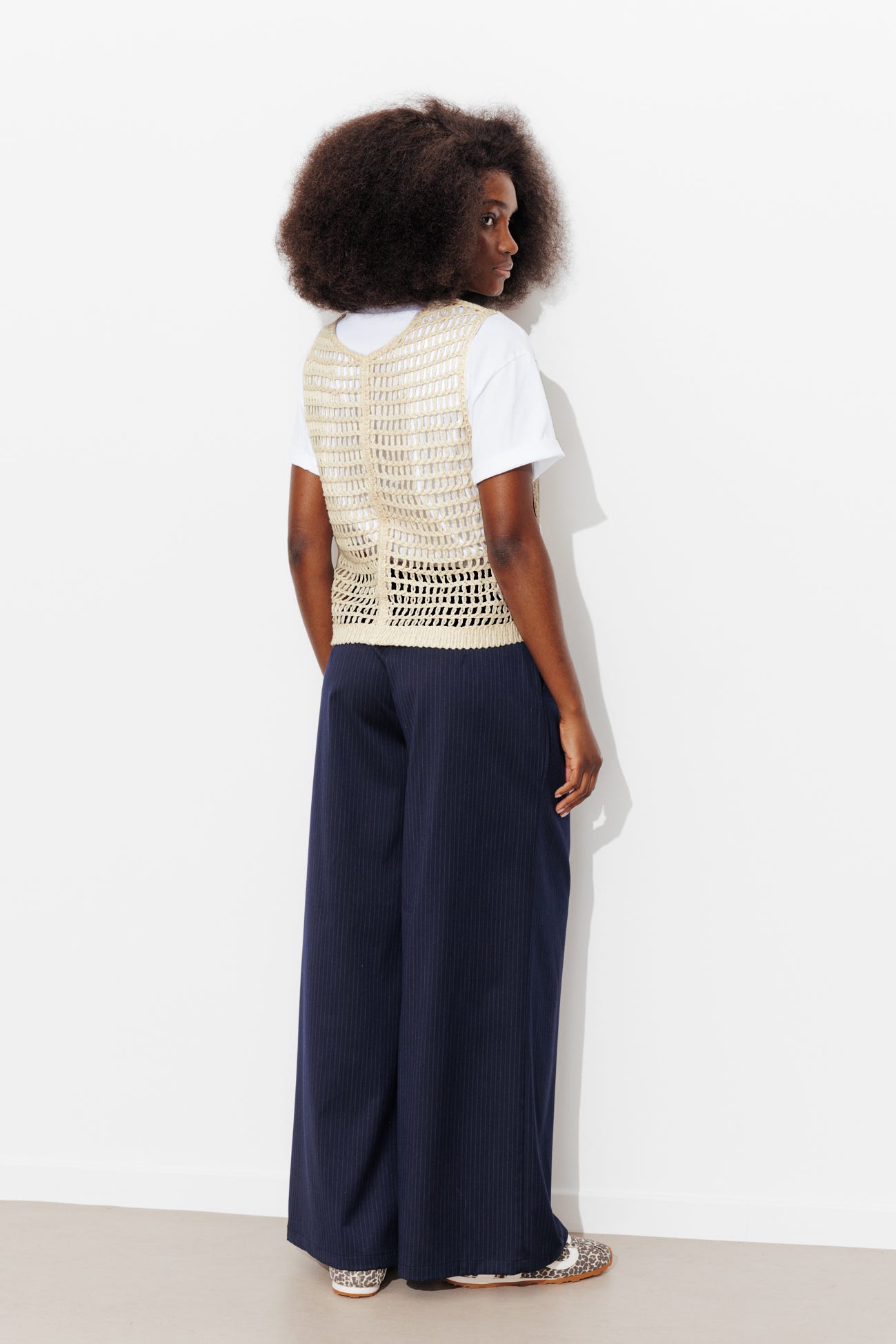 Boléro en crochet et strass