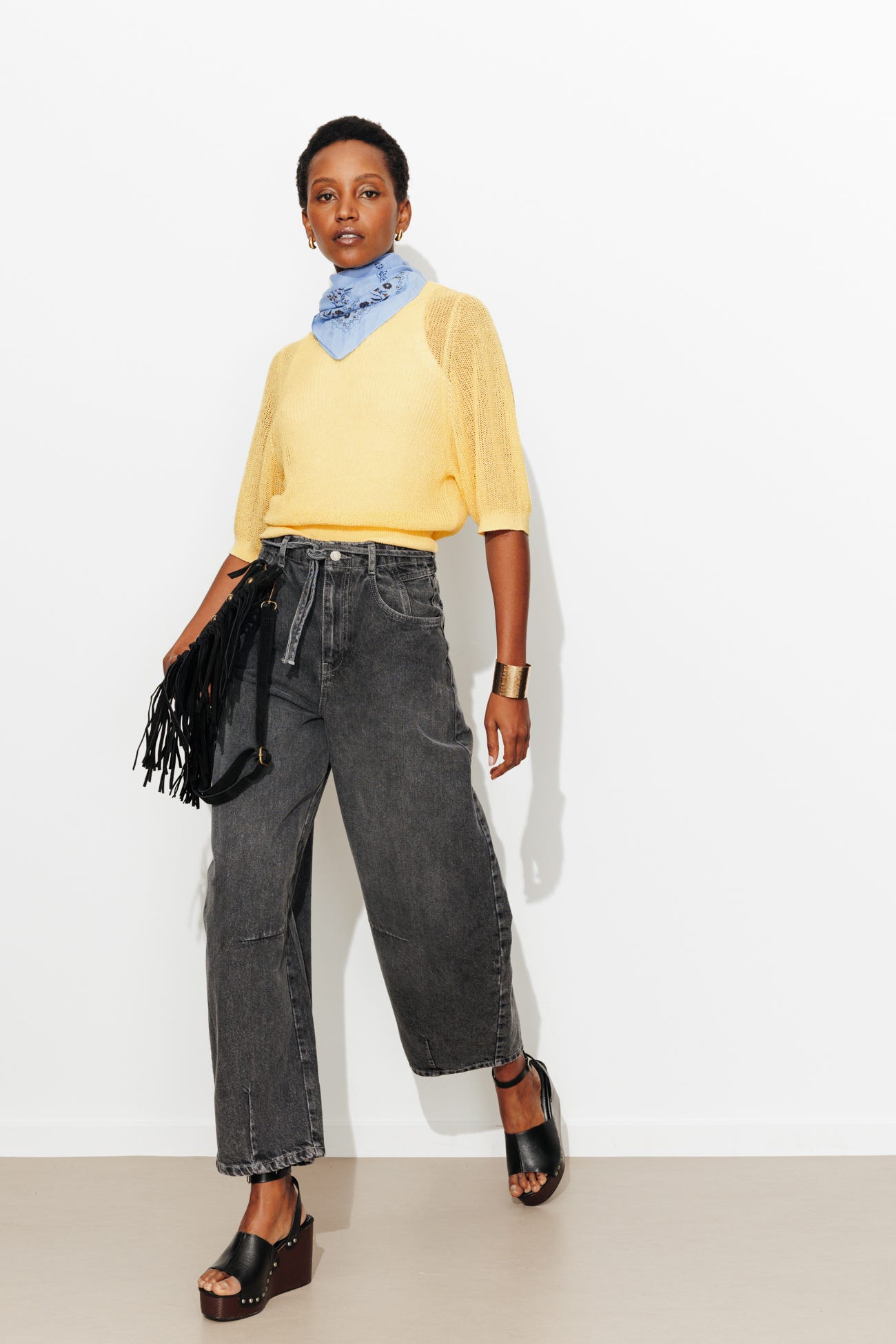 Jersey calado manga corta