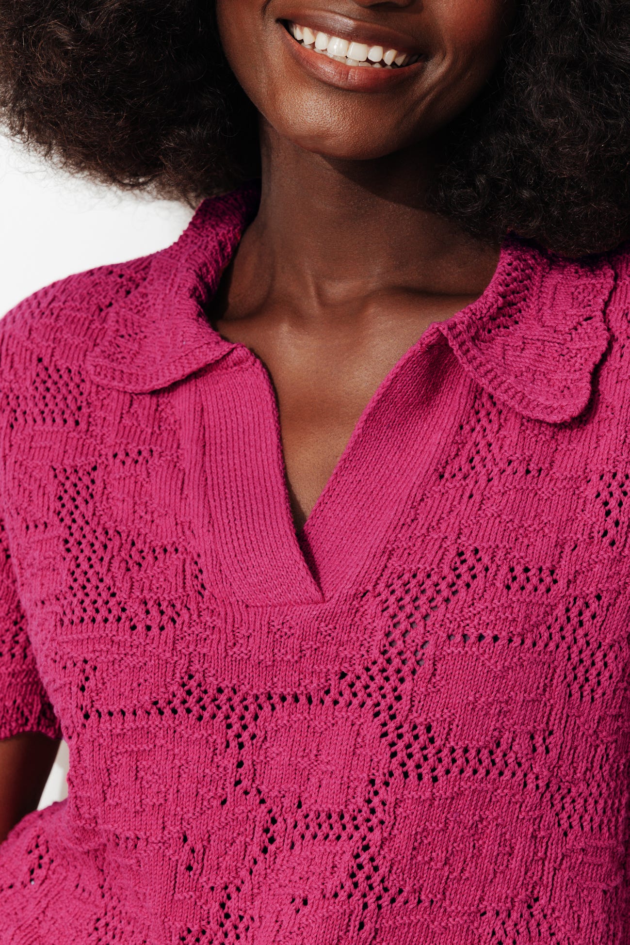 Pull en maille ajourée Femme