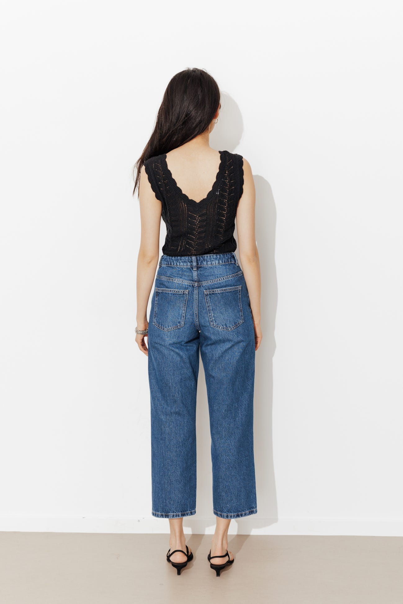 Stricktop mit Ajourmuster