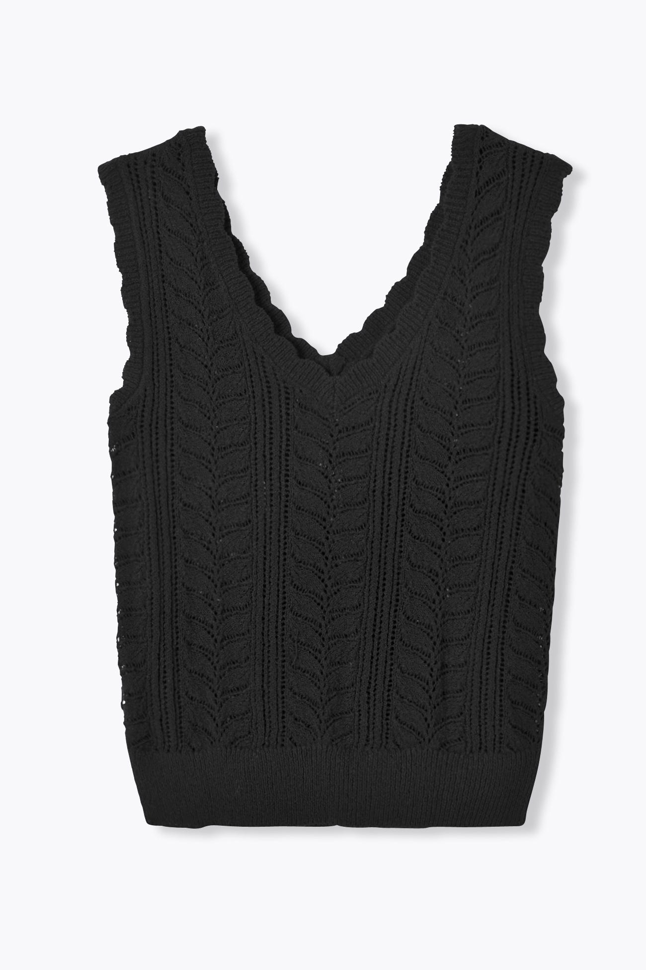 Stricktop mit Ajourmuster