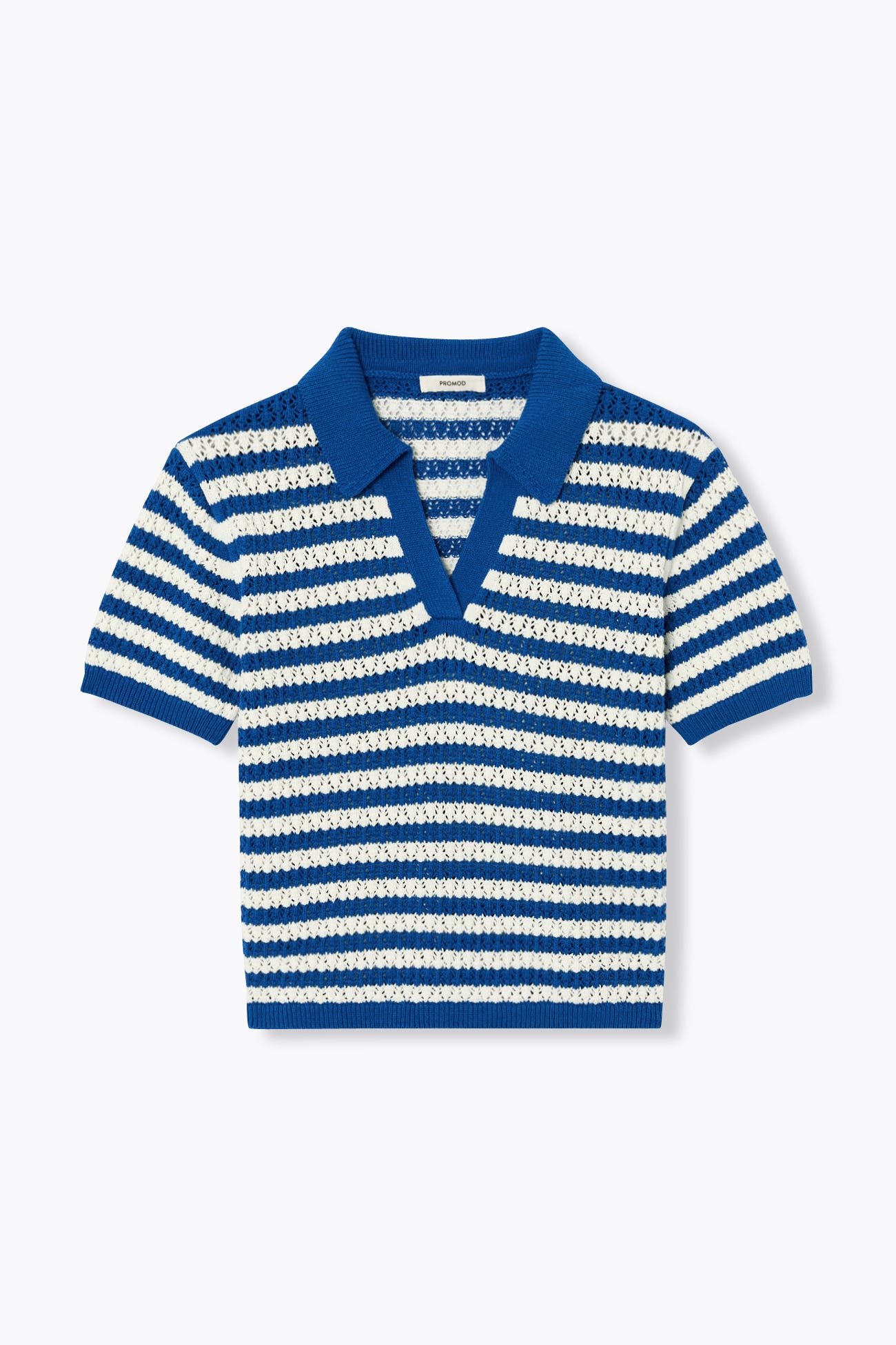 Pull polo en crochet Femme