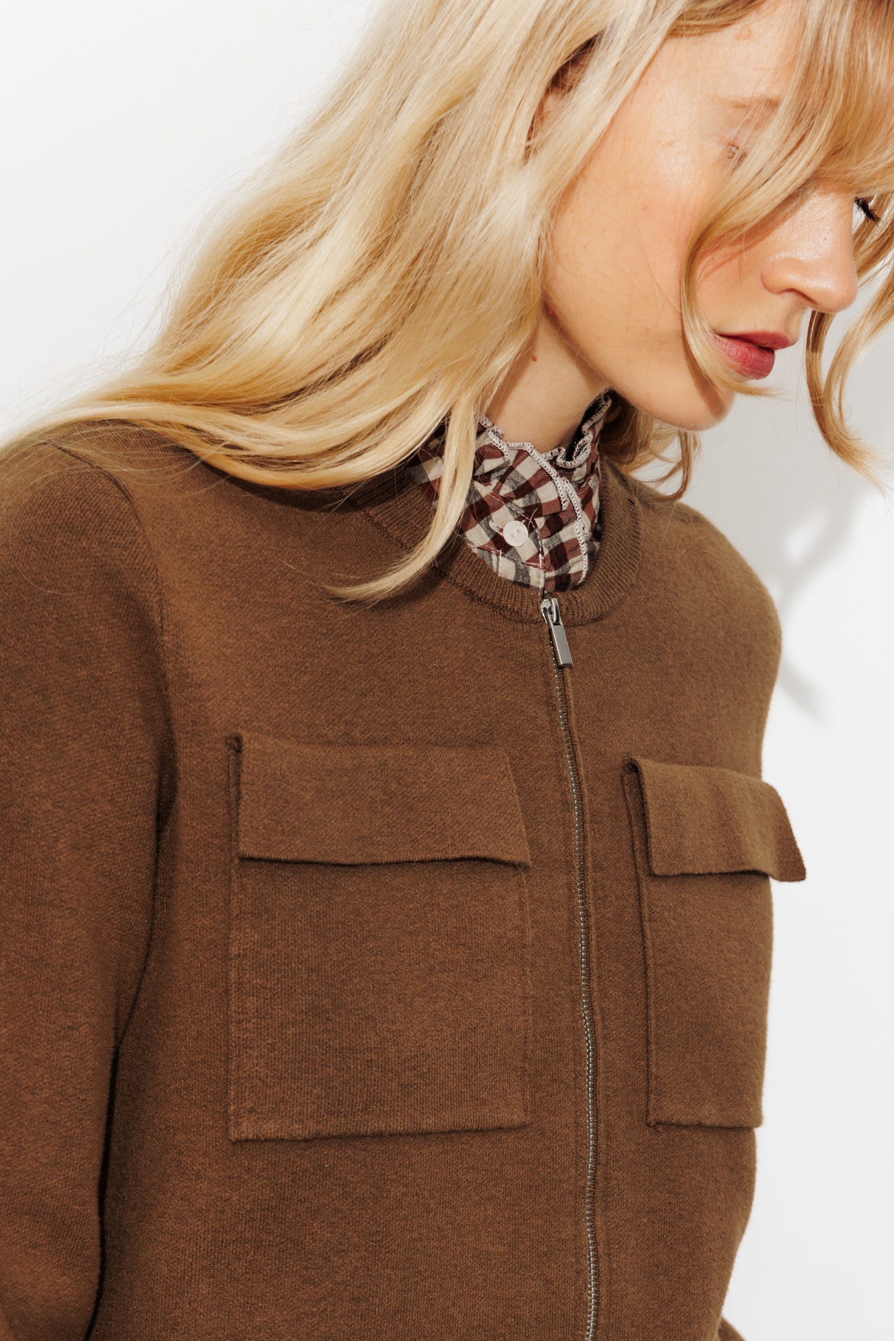 Cardigan zippé Femme