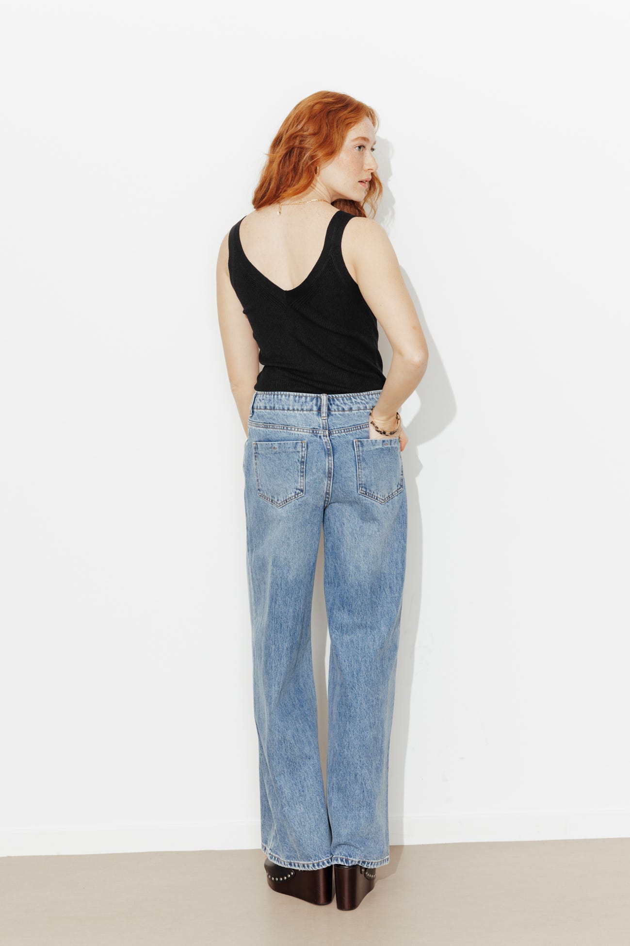 Débardeur en maille côtelée