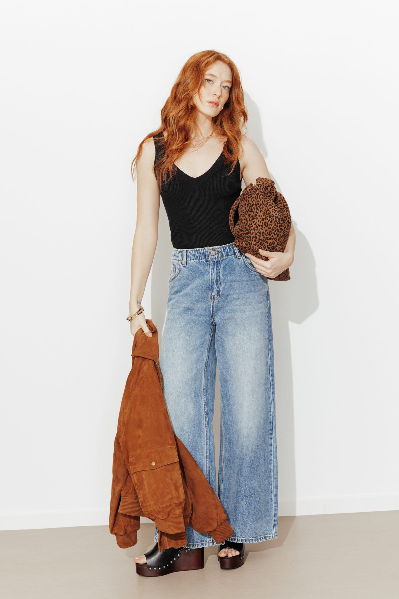 Débardeur en maille côtelée