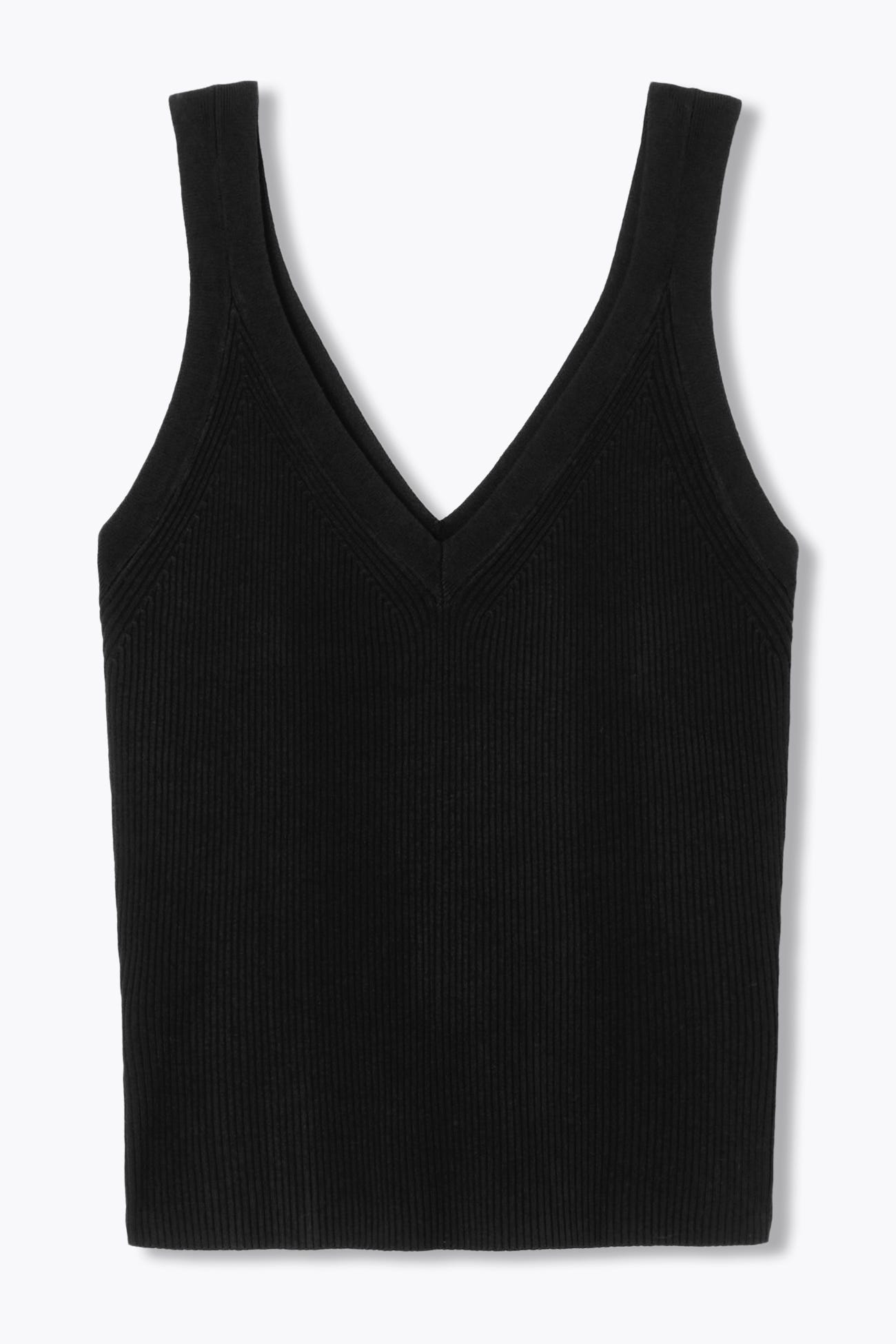 Débardeur en maille côtelée