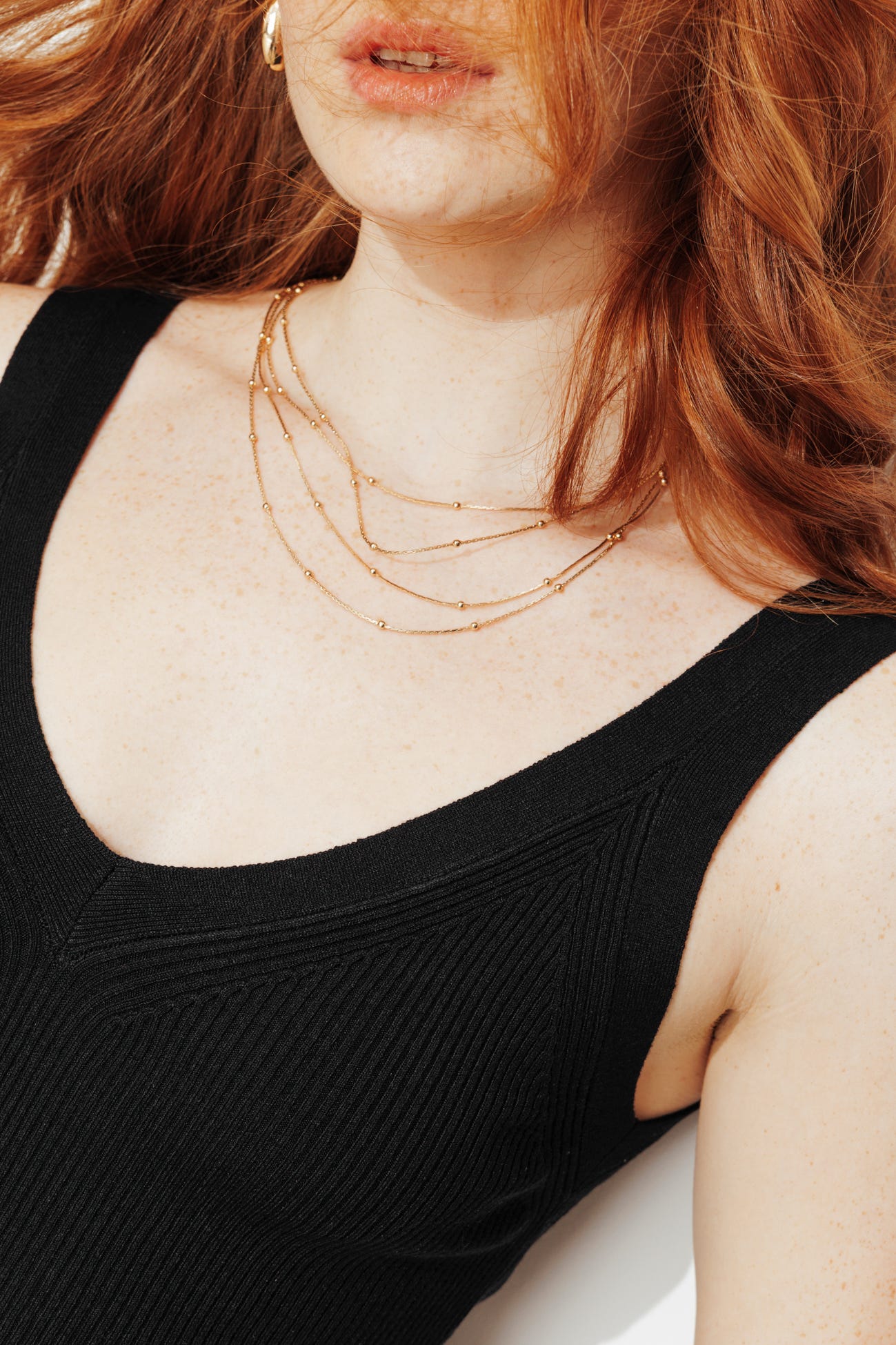 Débardeur en maille côtelée