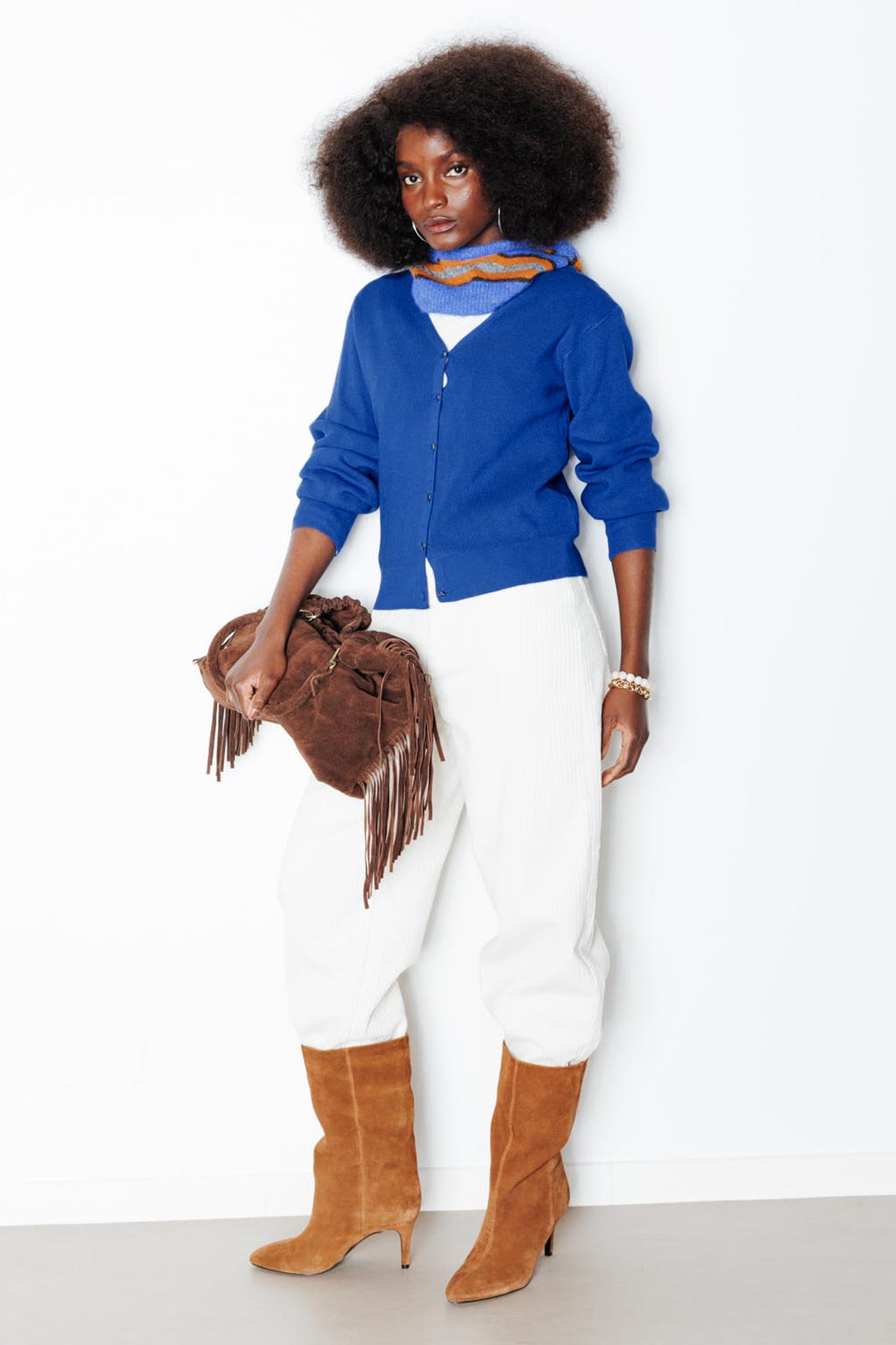 Pull-cardigan recto-verso