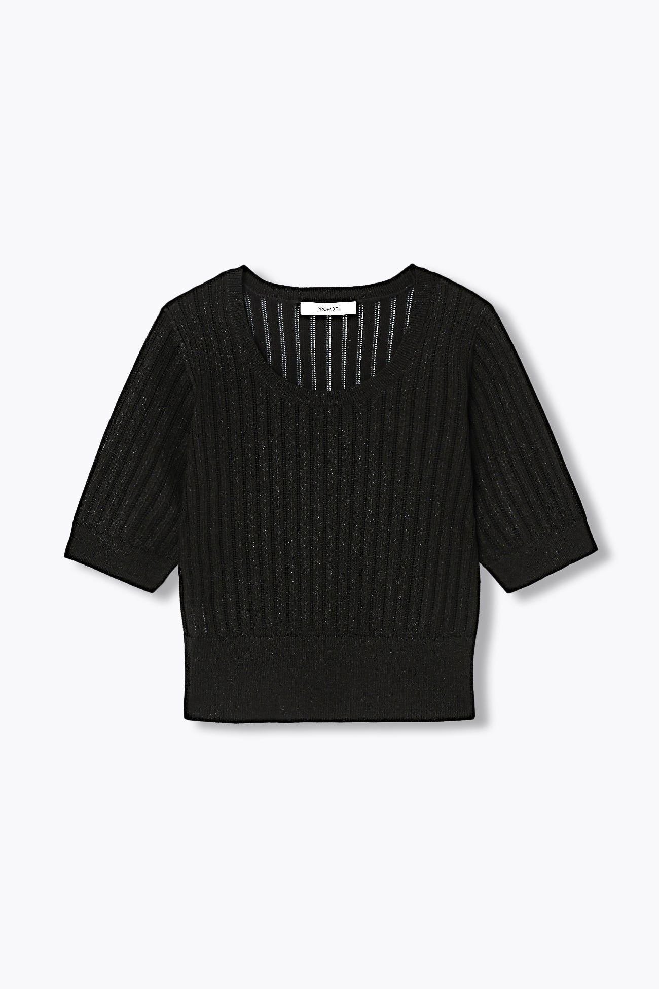 Kurzer Glitzerpullover