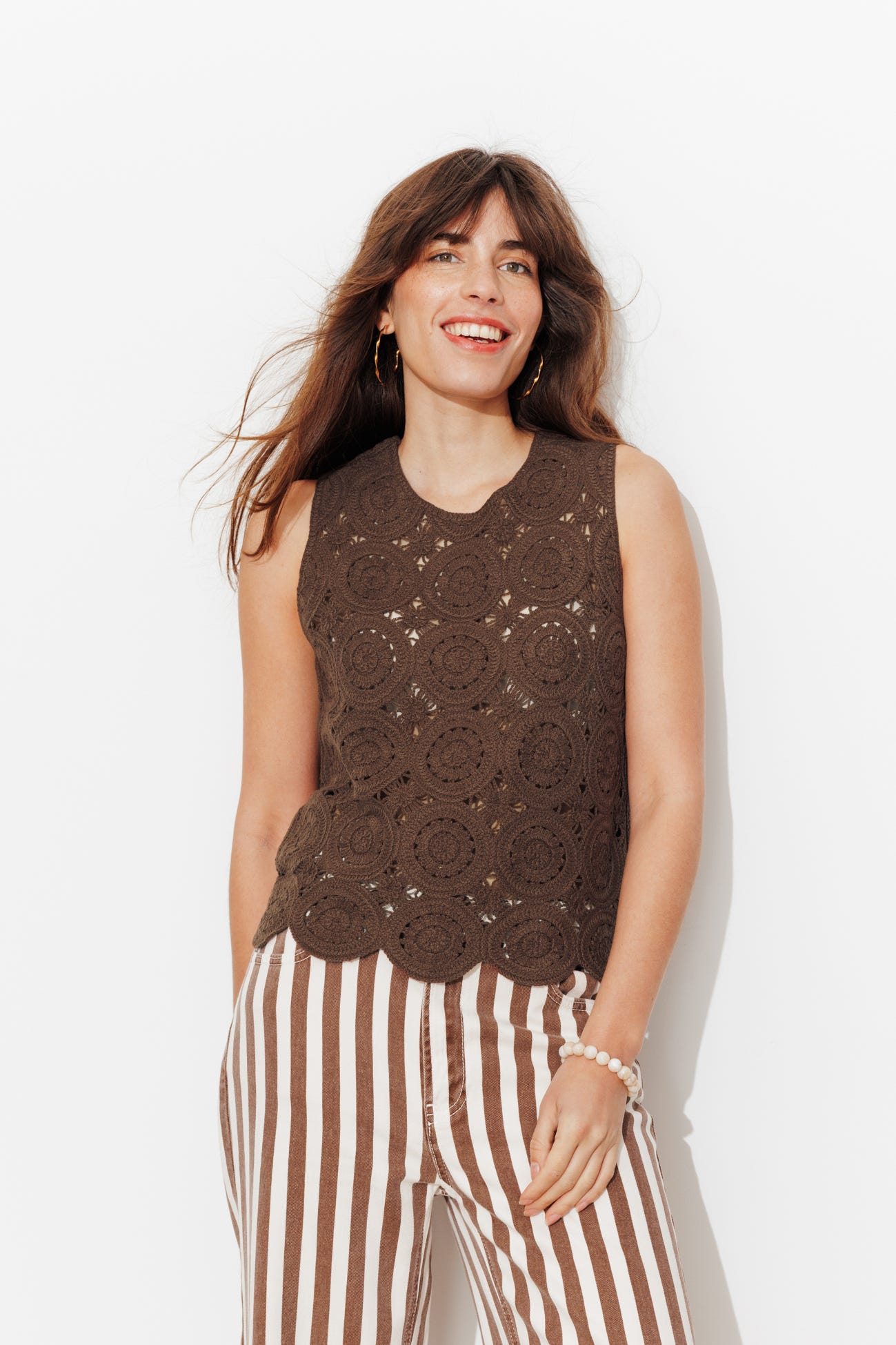 Top en crochet recto verso