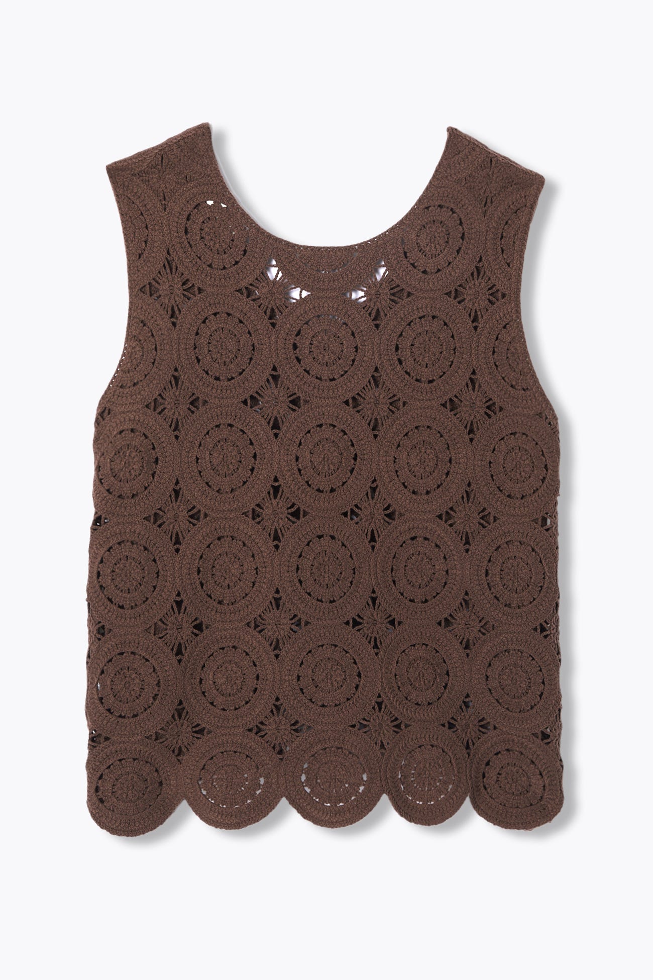 Top en crochet recto verso