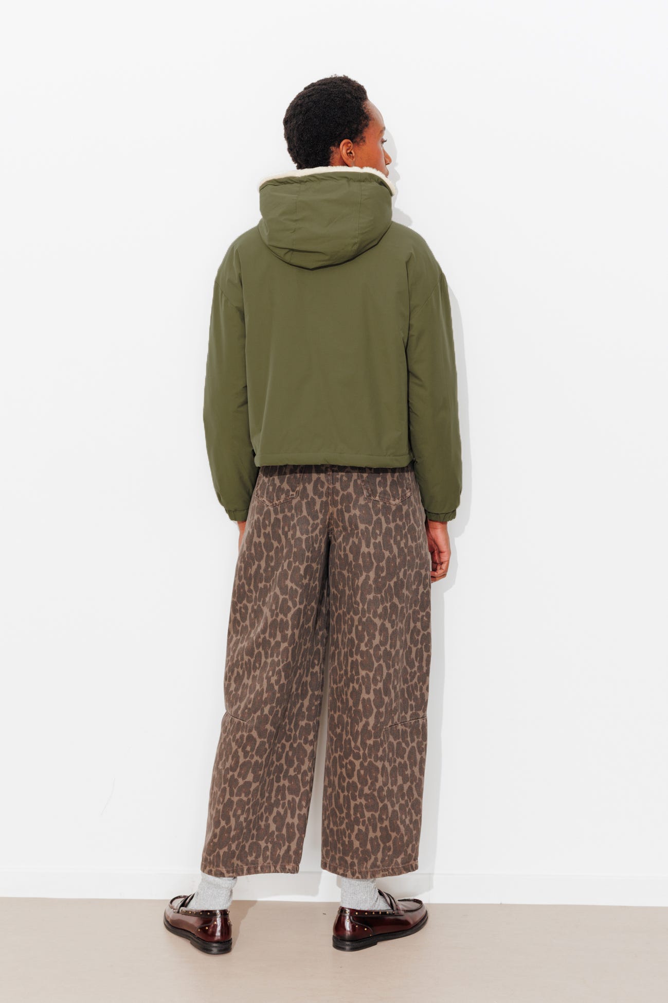 Blouson chaud à capuche Femme