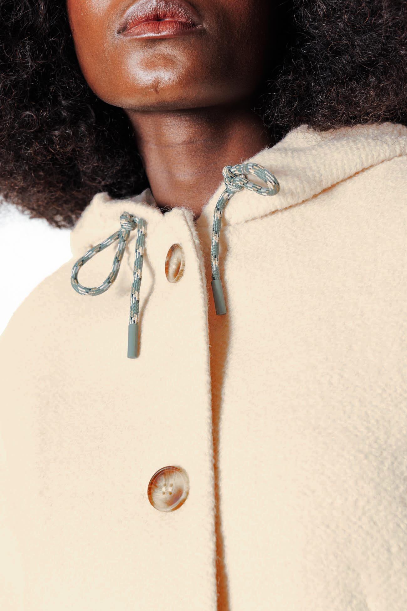 Kurzmantel mit Kapuze