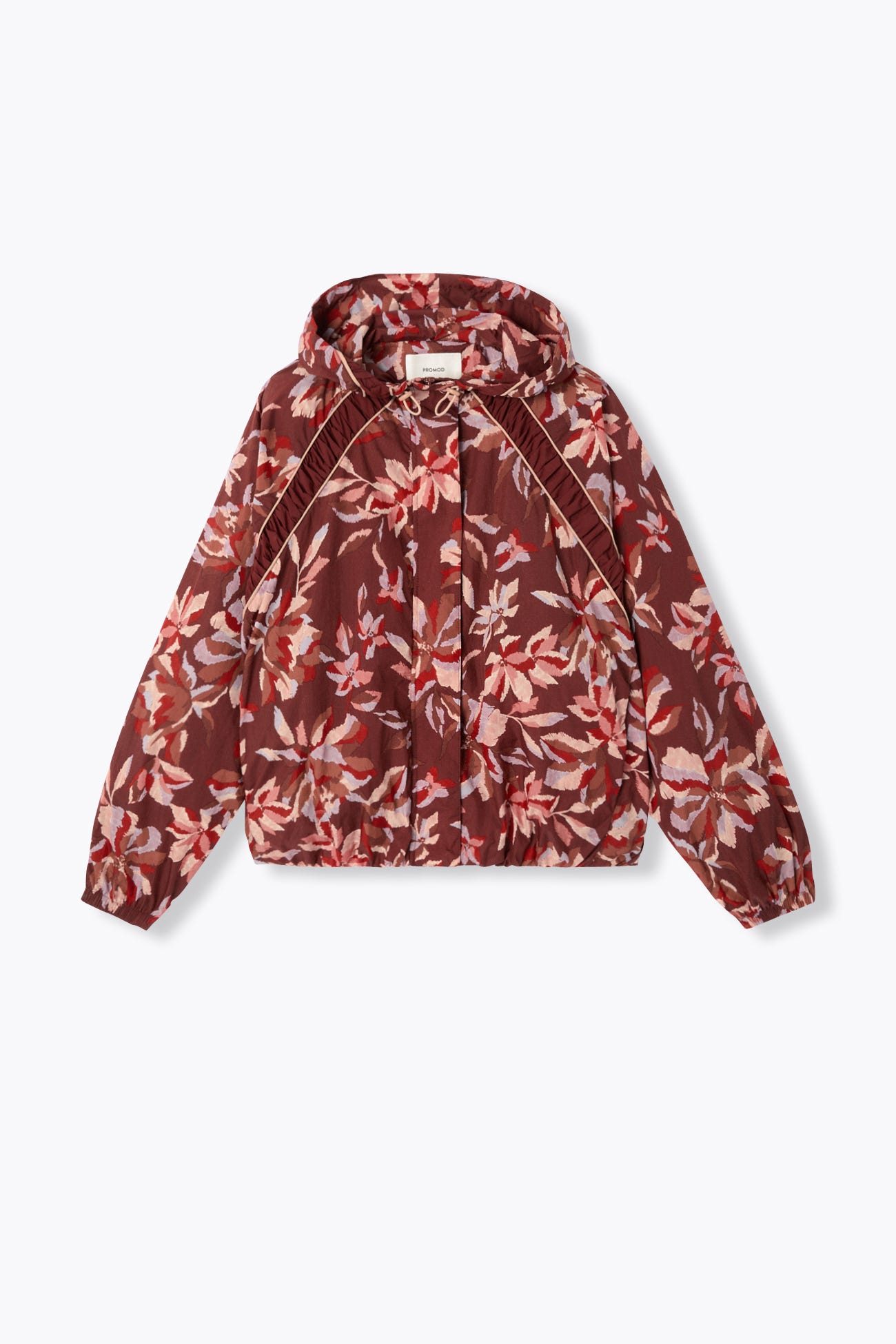 Coupe-vent à capuche imprimé