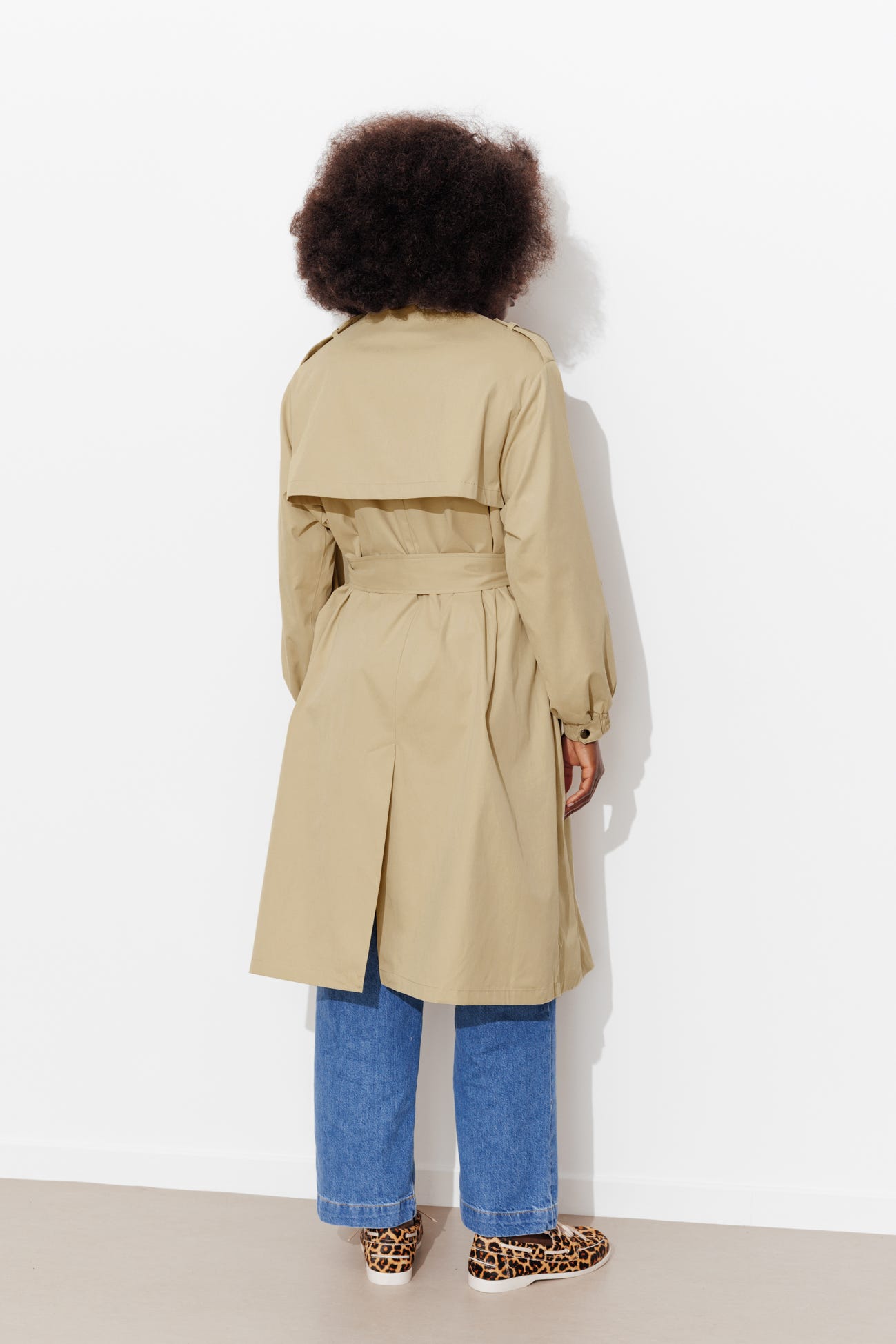 Trench long ceinturé Femme