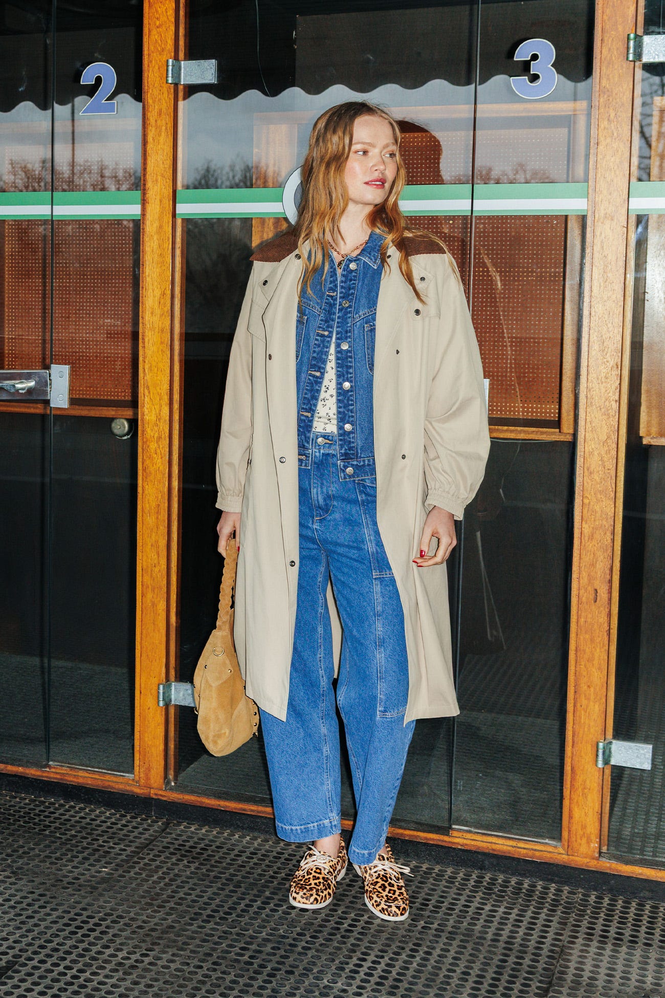 Trench long ceinturé Femme