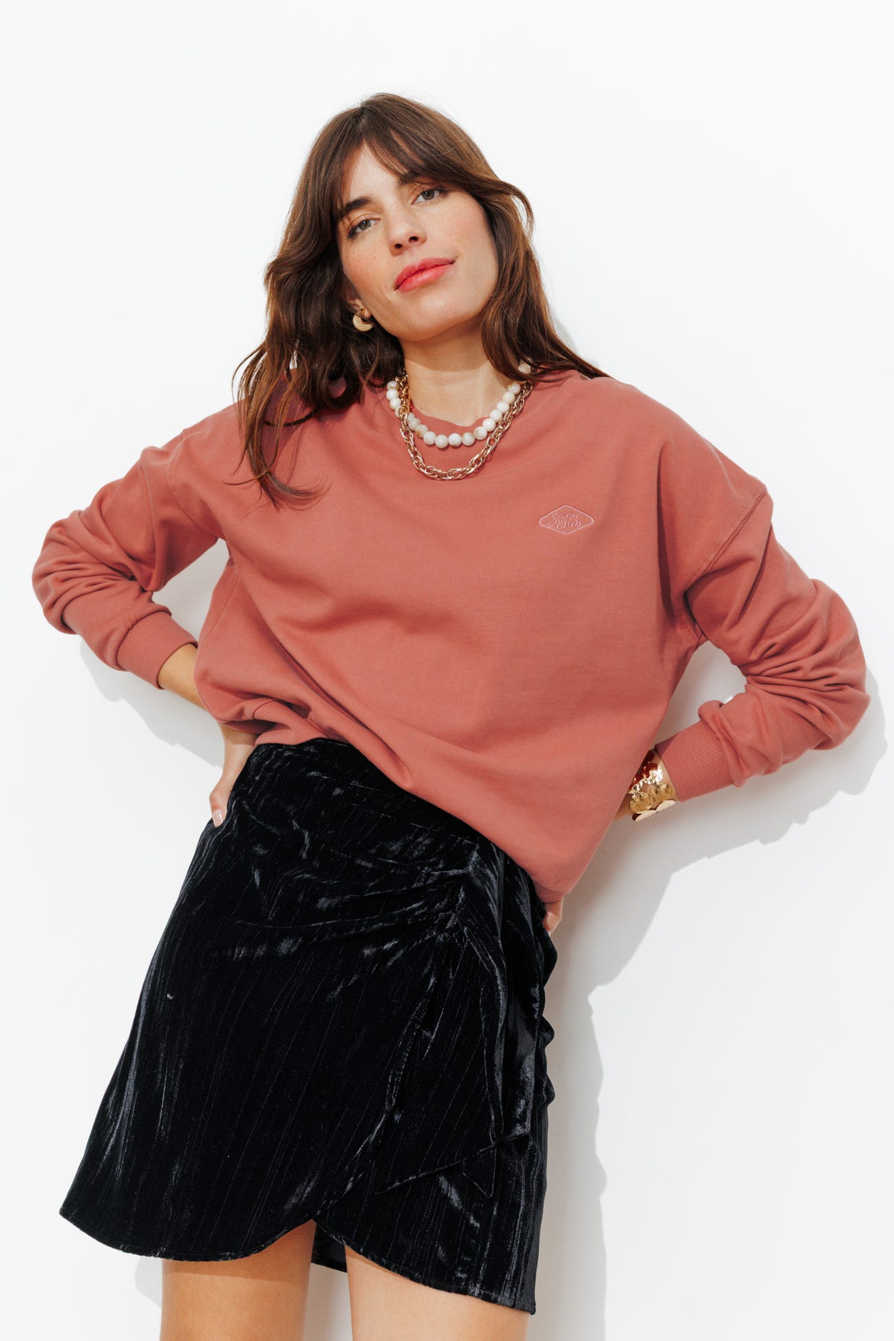 Sweat-shirt femme sisters club