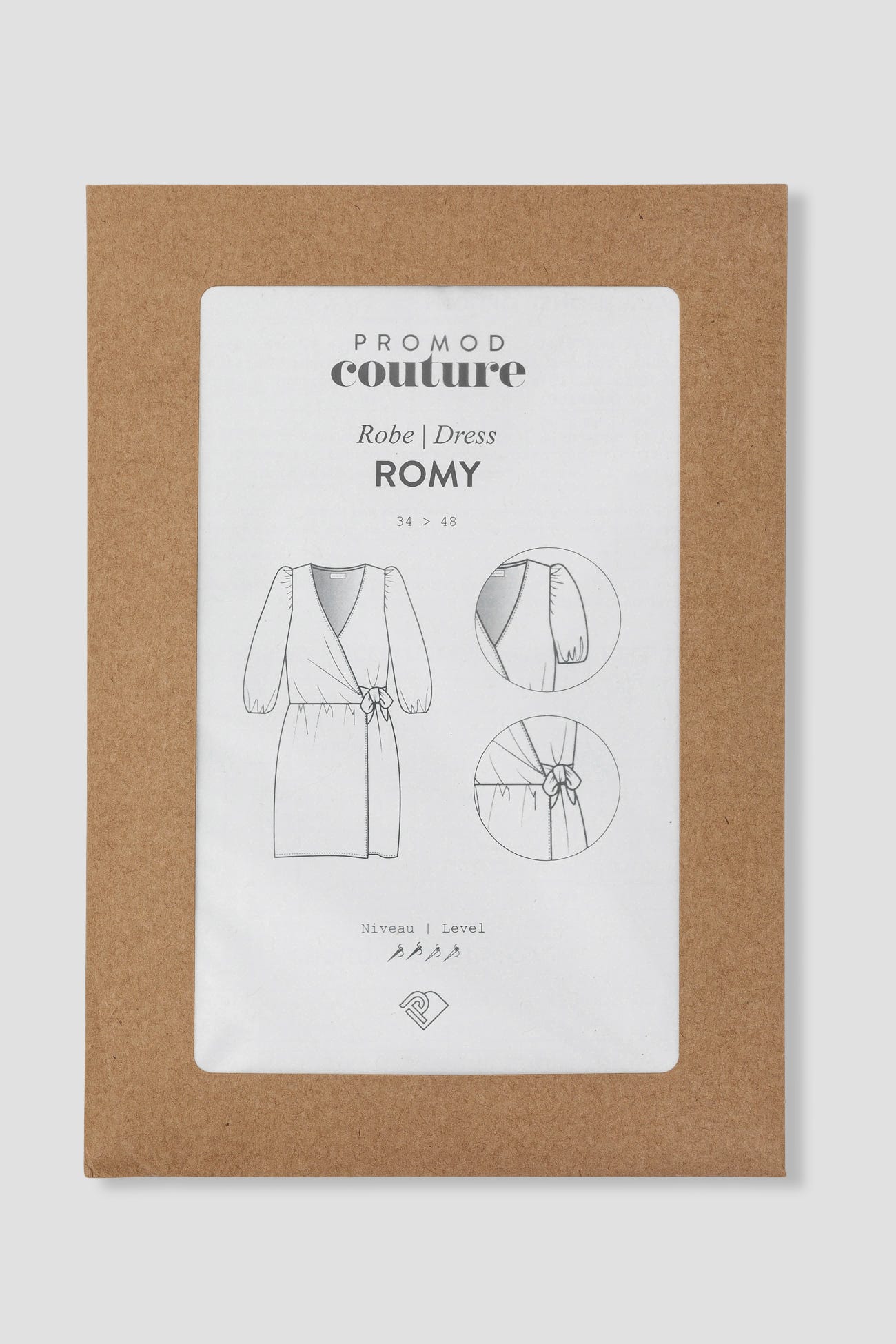 Patrón papel vestido ROMY