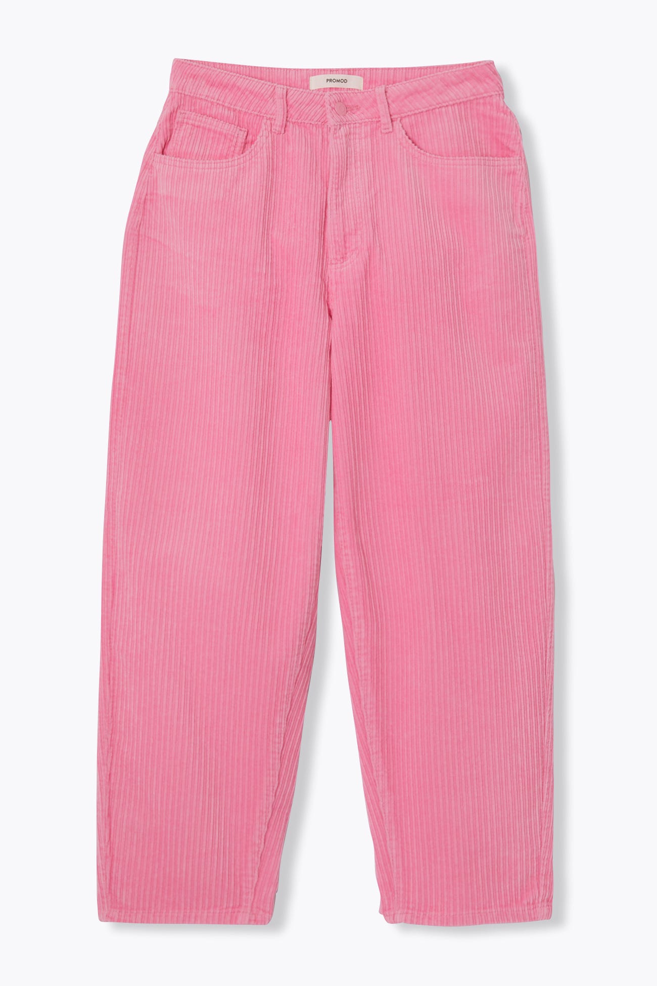 Velour barrel trousers