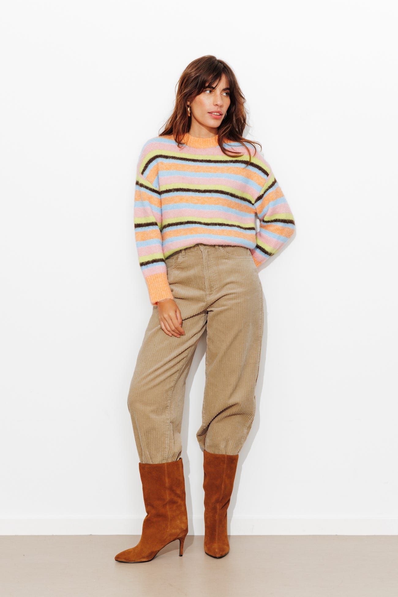 Pantalón barrel de pana