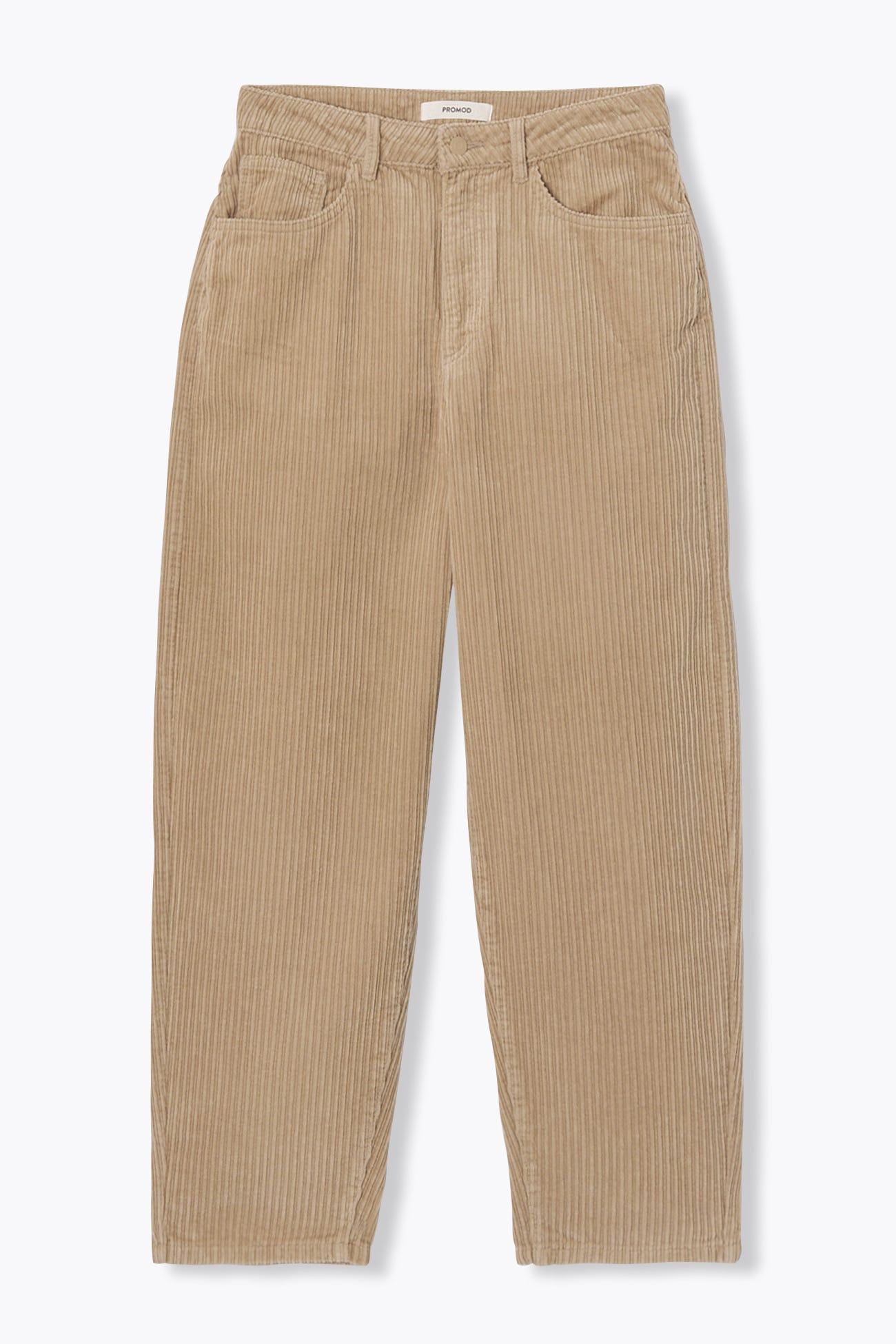 Velour barrel trousers
