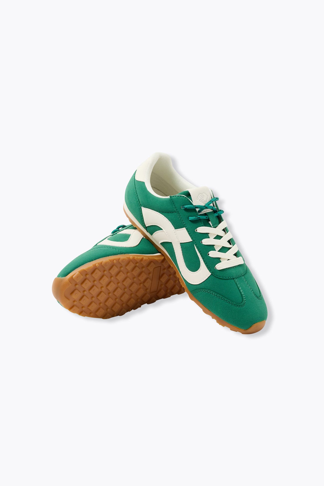 Nubuck effect trainers