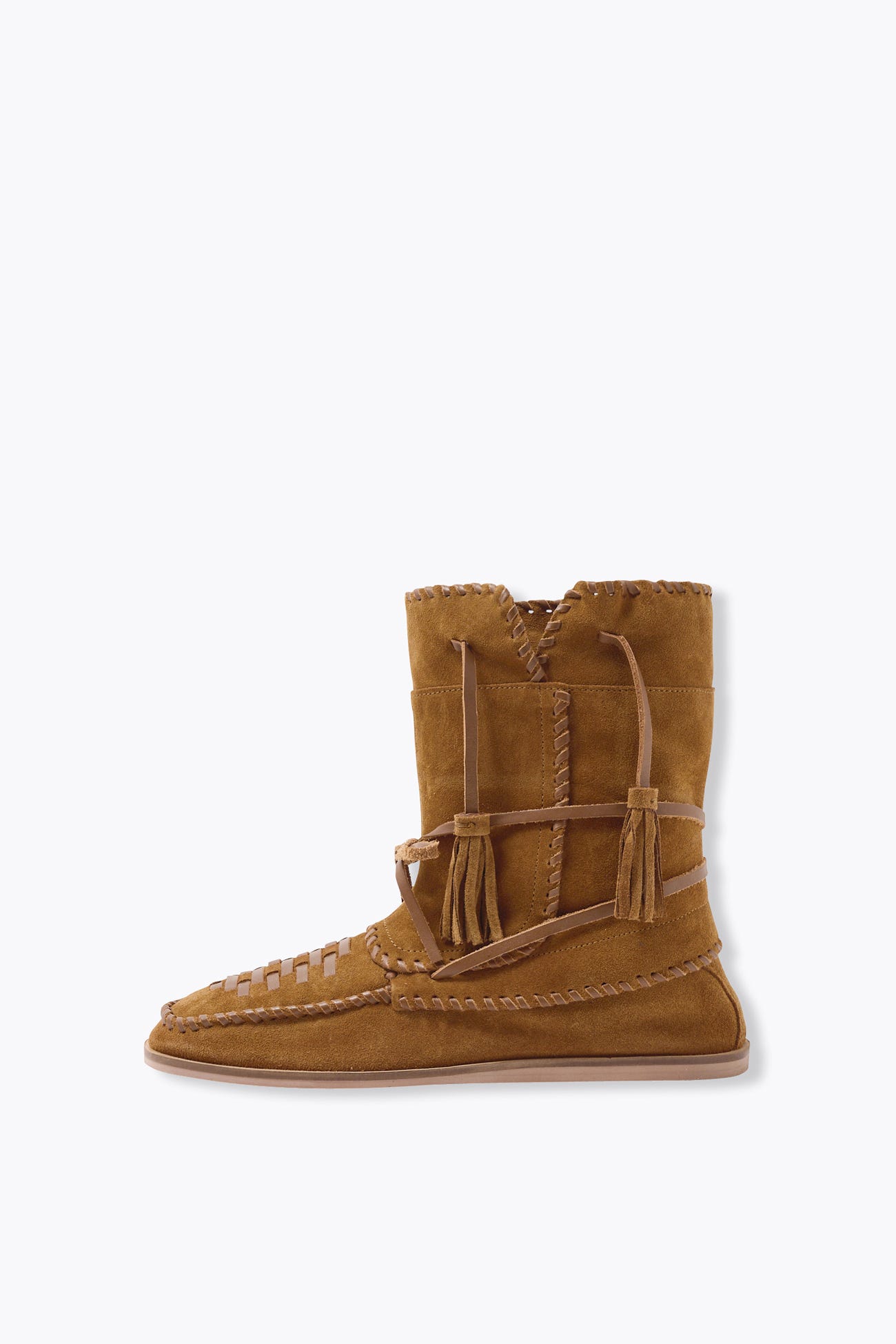 Bottines indiennes cuir suédé