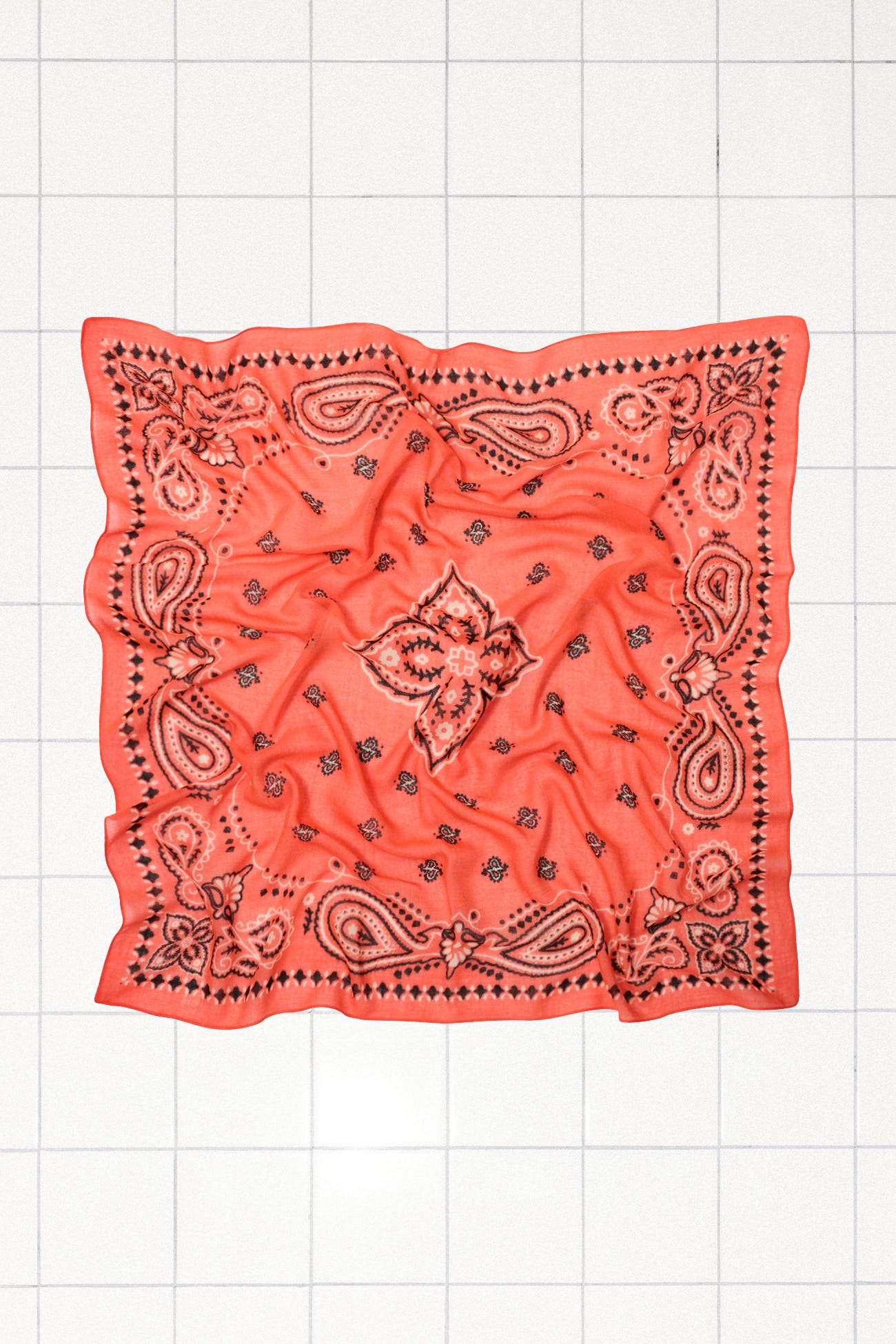 Grande foulard bandana in lana