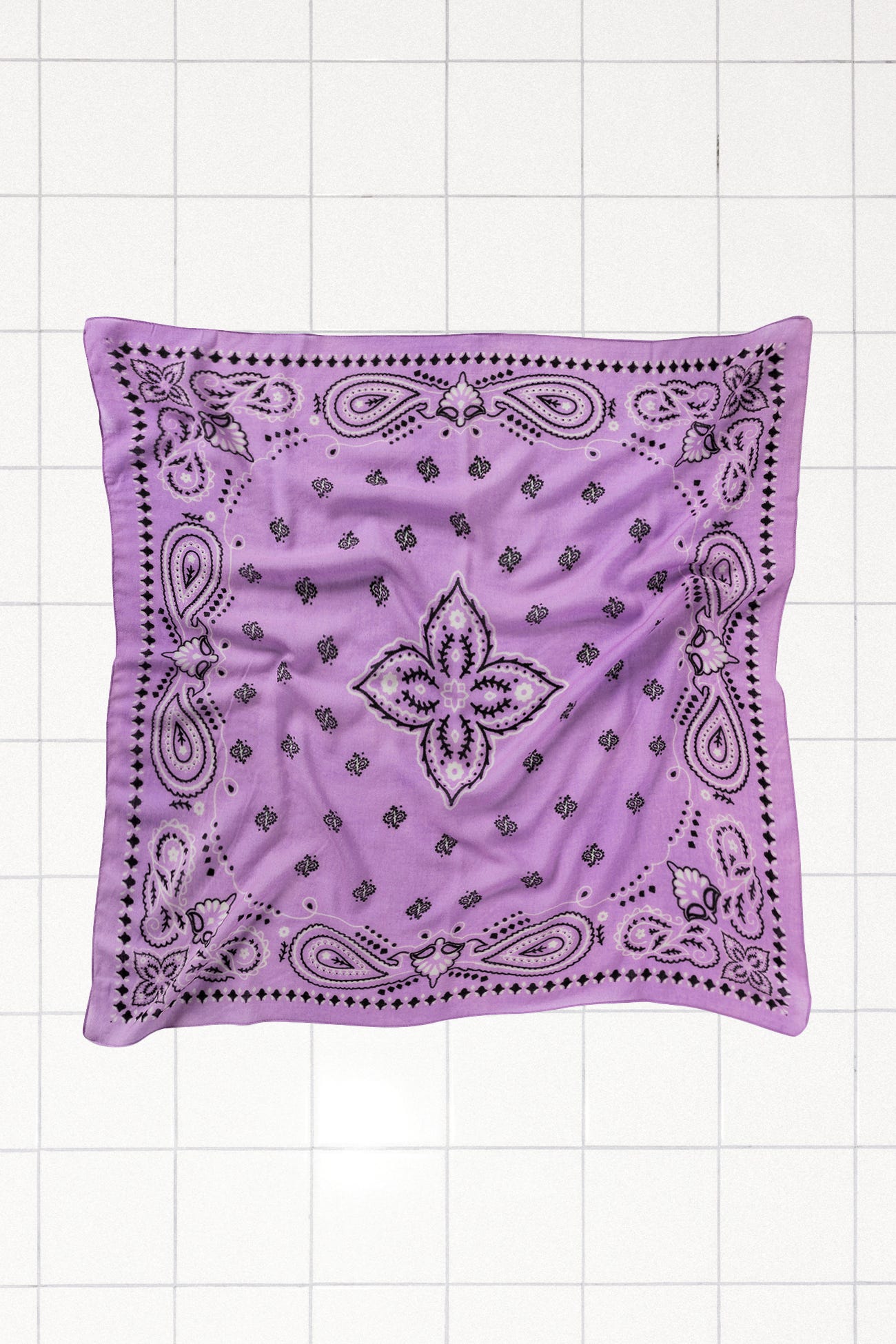 Grand foulard bandana en laine