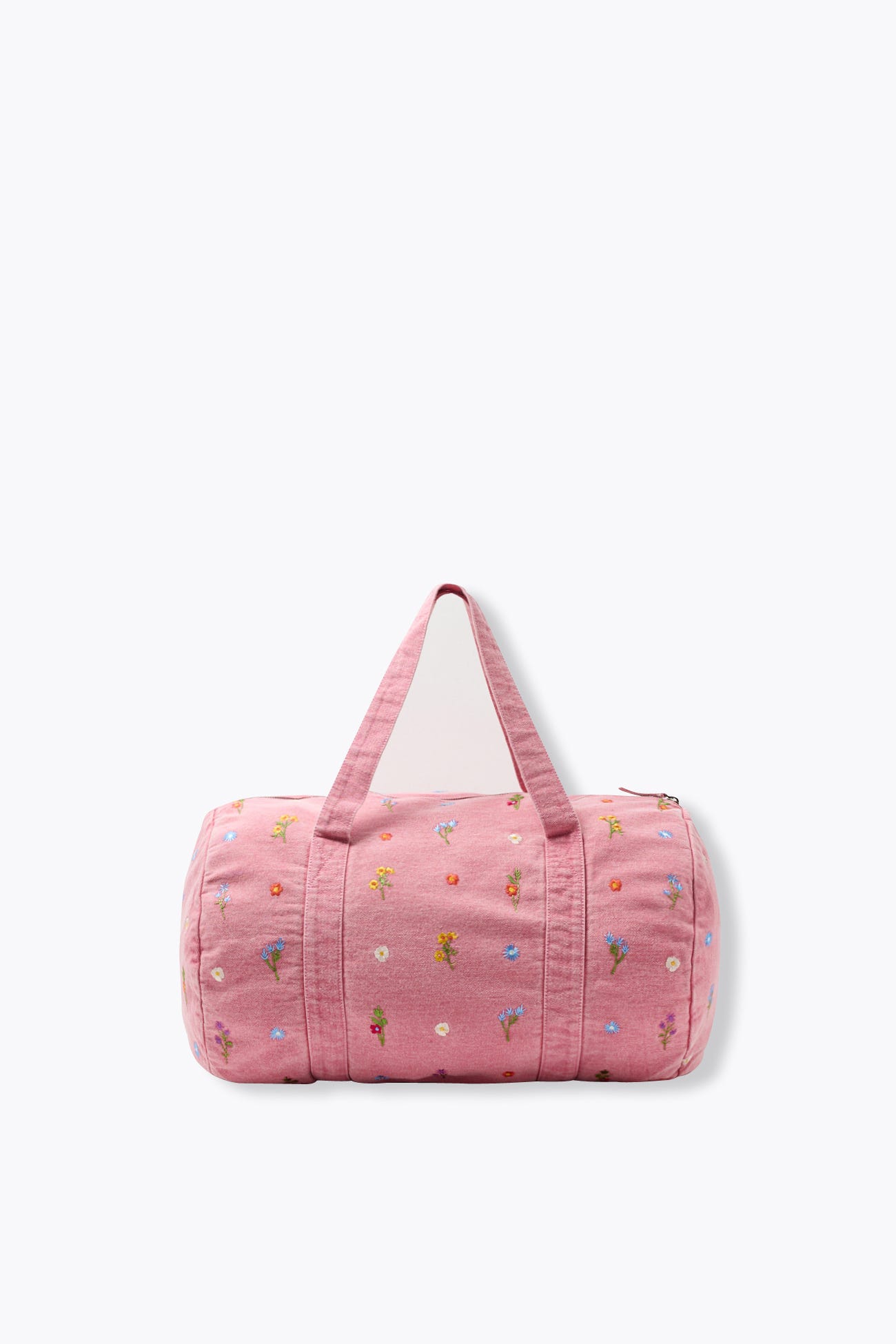 Sac bowling brodé fleurs