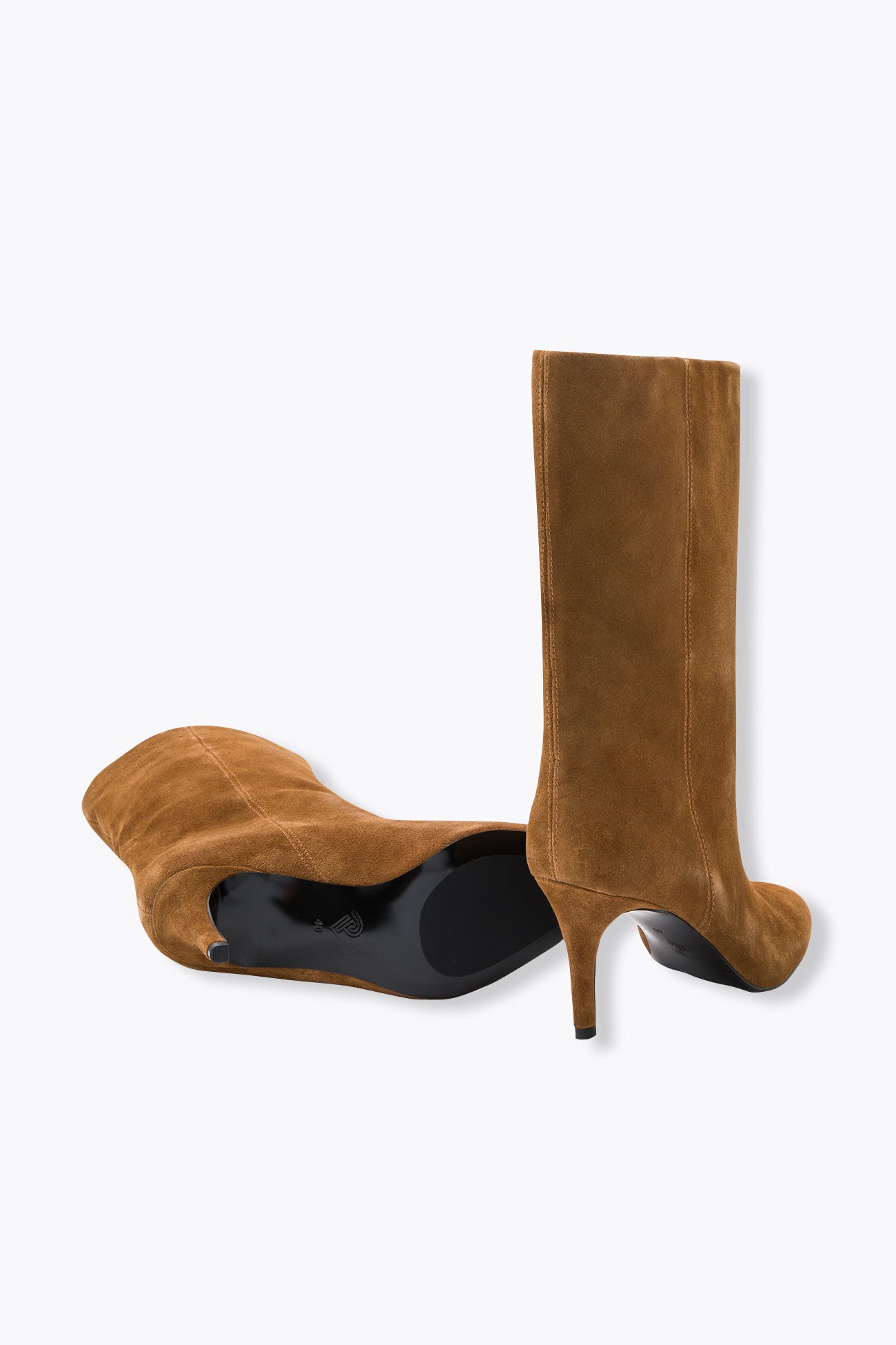 Lederstiefel mit Absatz